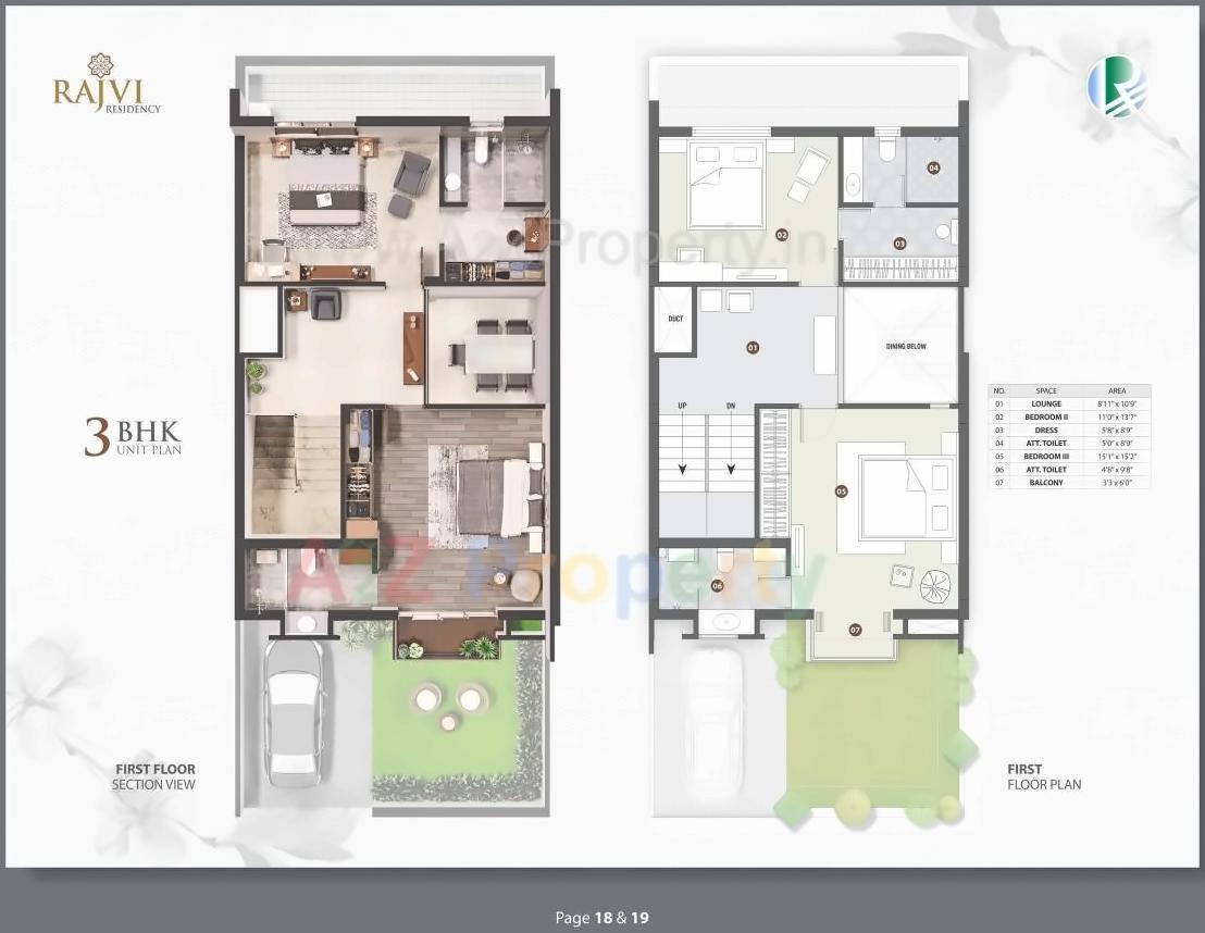 Layout of real estate project Rajvi Residency located at Varsamedi, Kutch, Gujarat