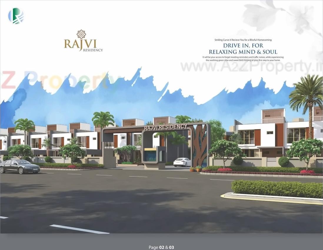 3D Elevation of real estate project Rajvi Residency located at Varsamedi, Kutch, Gujarat