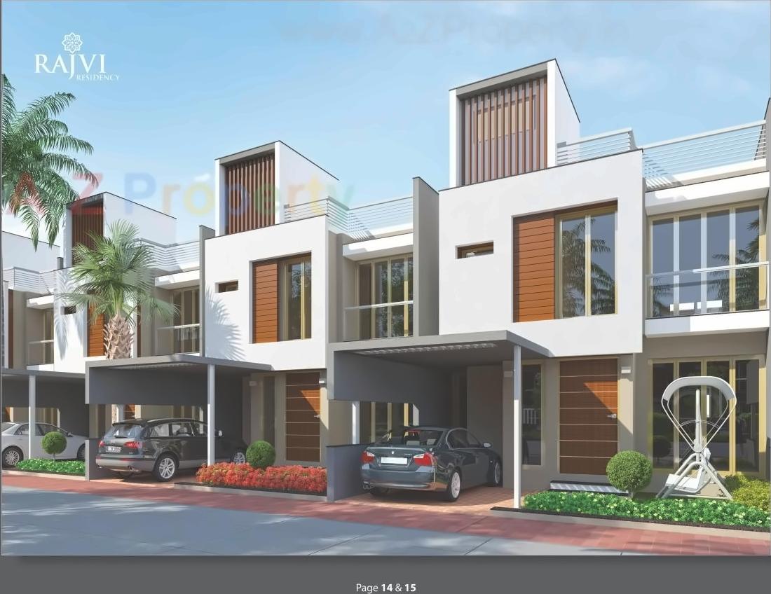 3D Elevation of real estate project Rajvi Residency located at Varsamedi, Kutch, Gujarat