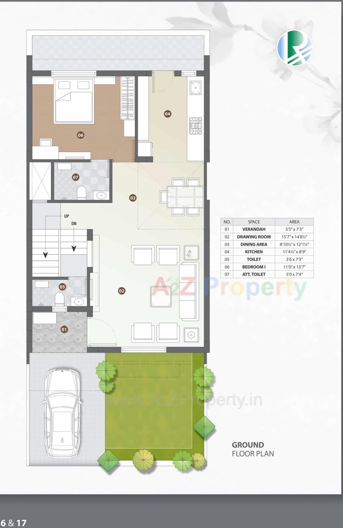 Layout of real estate project Rajvi Residency located at Varsamedi, Kutch, Gujarat
