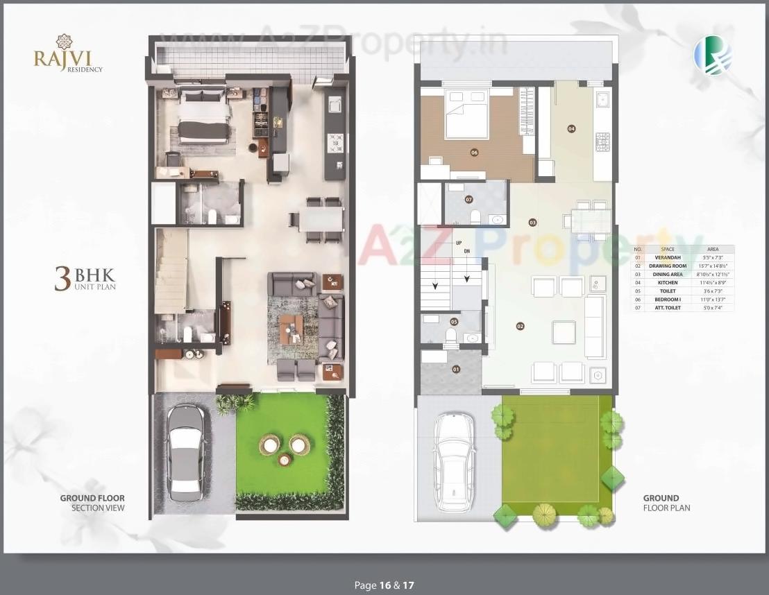 Layout of real estate project Rajvi Residency located at Varsamedi, Kutch, Gujarat