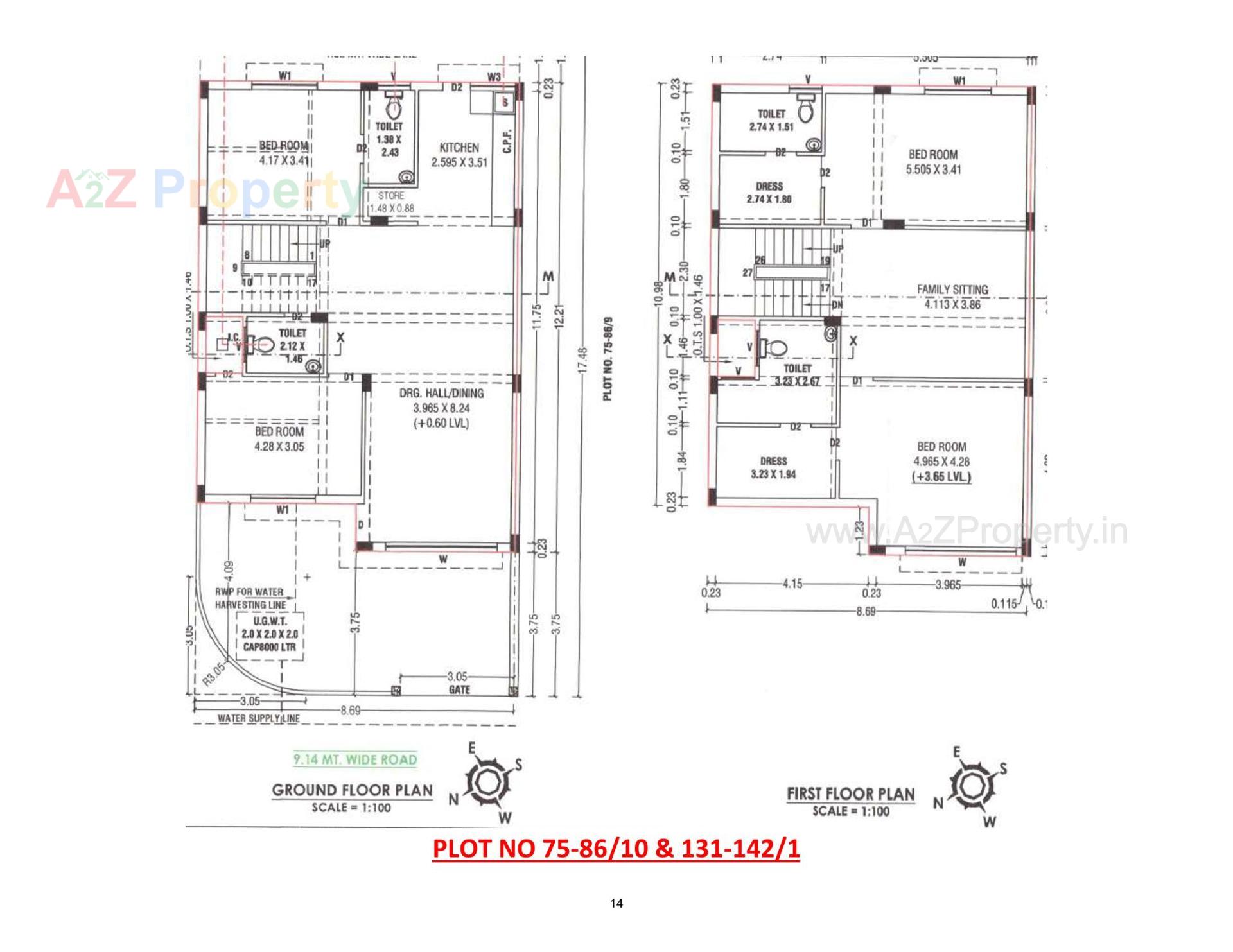 Layout of real estate project Rajvi Residency located at Varsamedi, Kutch, Gujarat