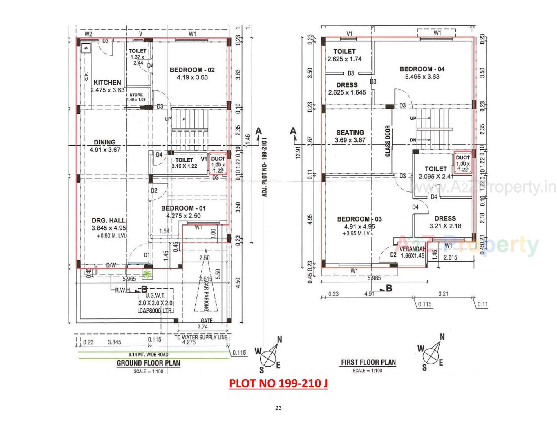 Layout of real estate project Rajvi Residency located at Varsamedi, Kutch, Gujarat