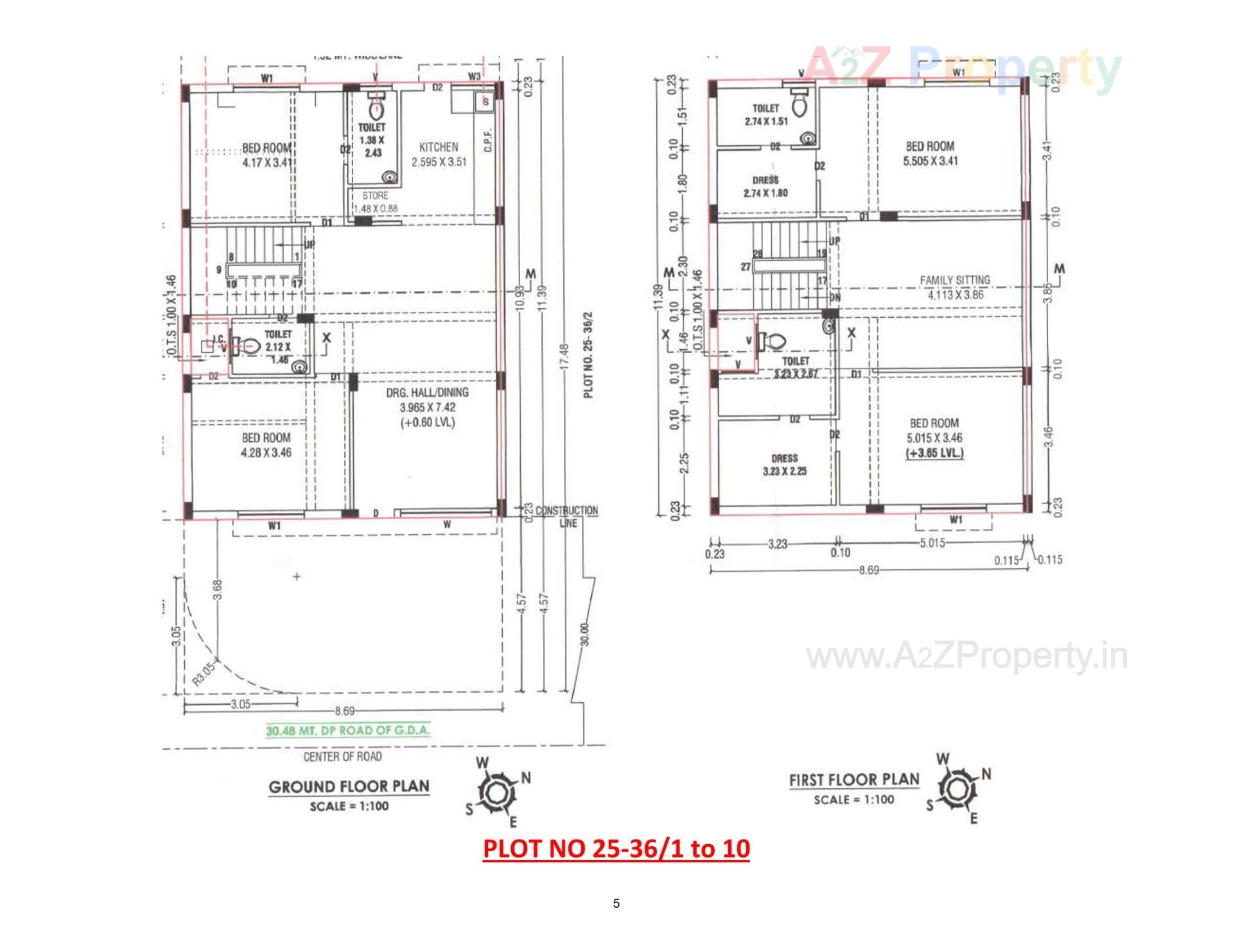 Layout of real estate project Rajvi Residency located at Varsamedi, Kutch, Gujarat
