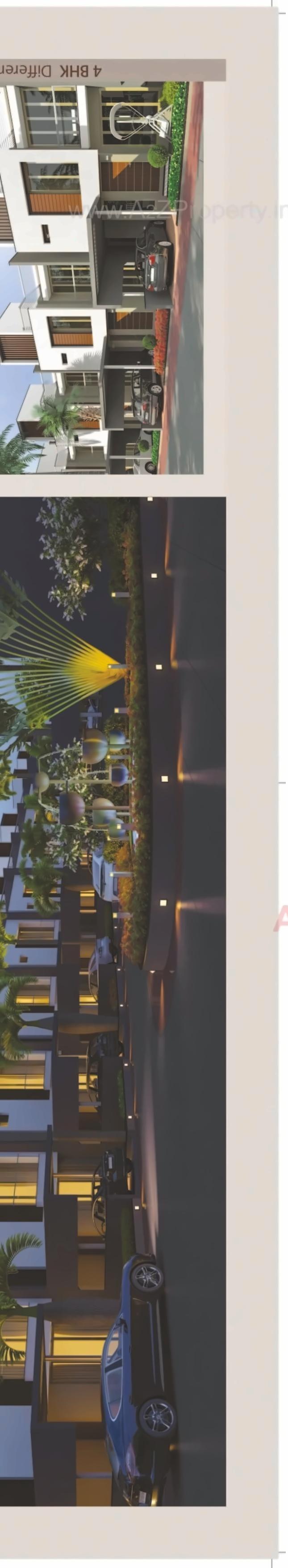 3D Elevation of real estate project Rajvi Residency located at Varsamedi, Kutch, Gujarat