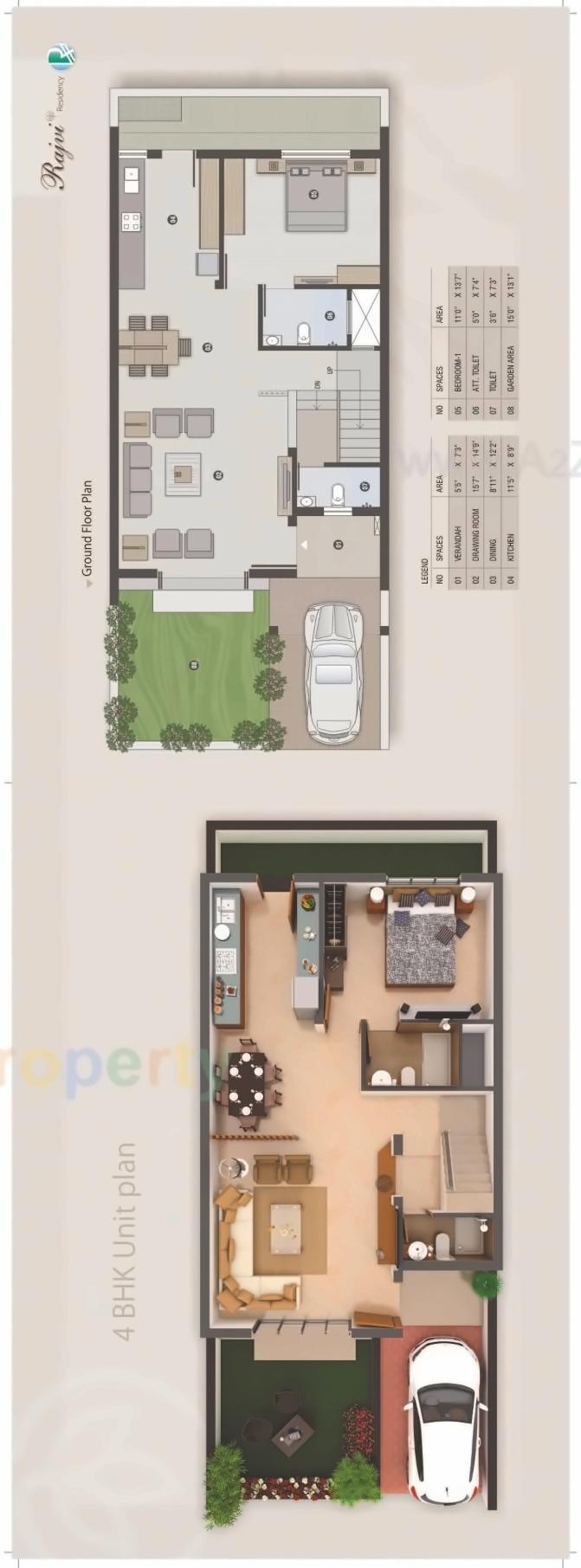 Layout of real estate project Rajvi Residency located at Varsamedi, Kutch, Gujarat