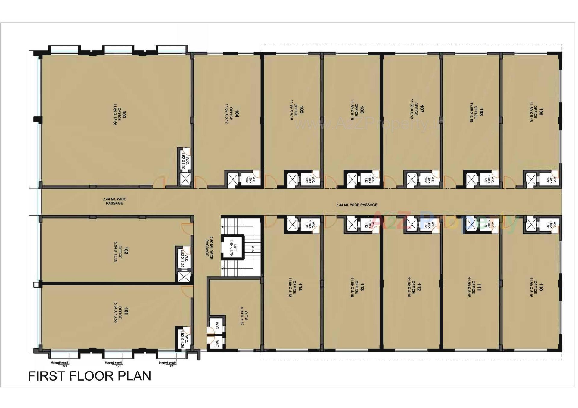 Layout of real estate project Ratnakar Arcade located at Gandhidham, Kutch, Gujarat
