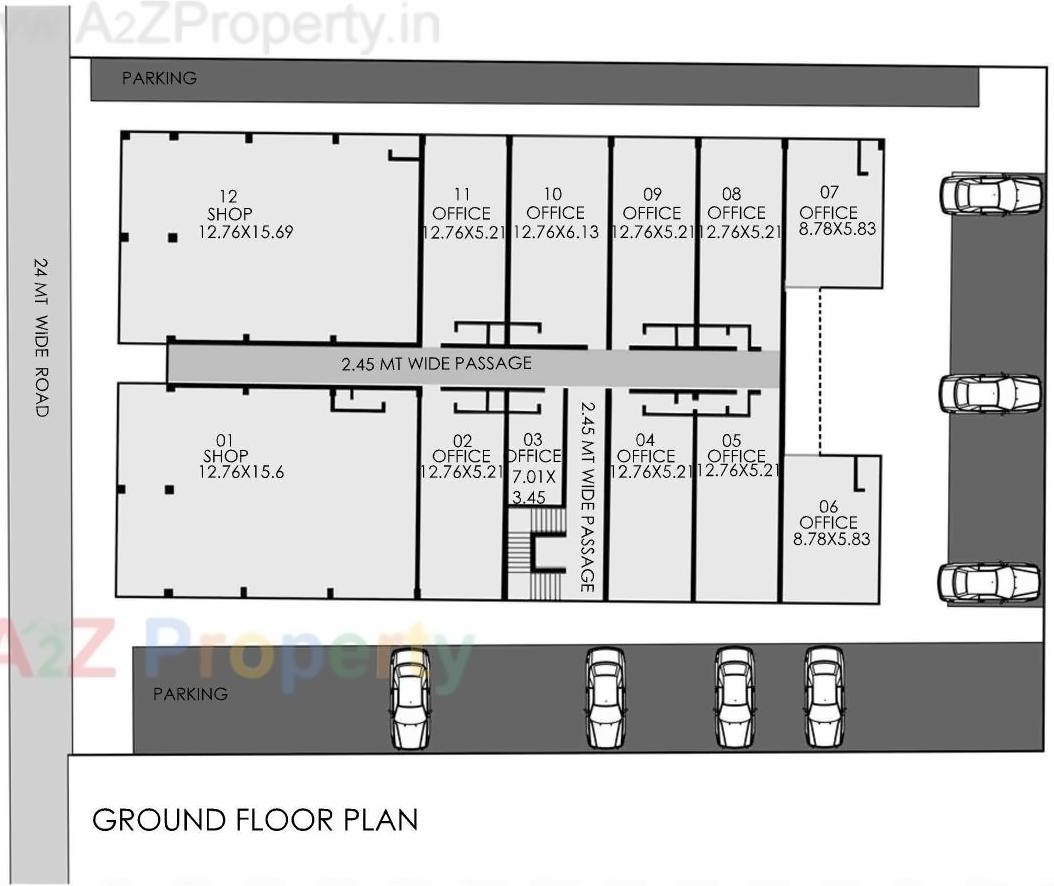 Layout of real estate project Rishabh Arcade located at Kutch, Kutch, Gujarat
