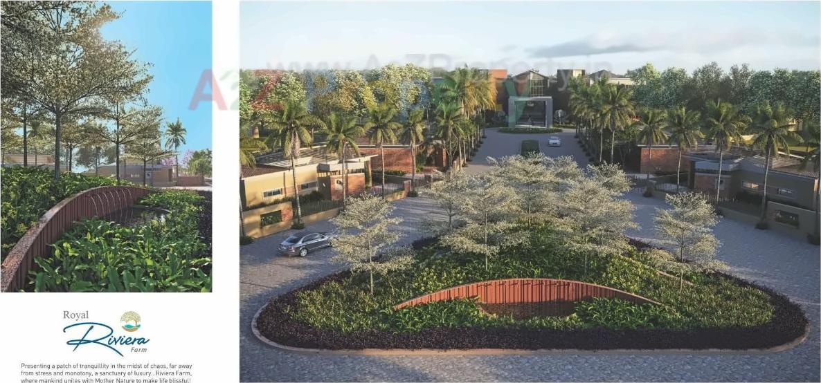 3D Elevation of real estate project Royal Riviera Farm located at Anjar, Kutch, Gujarat