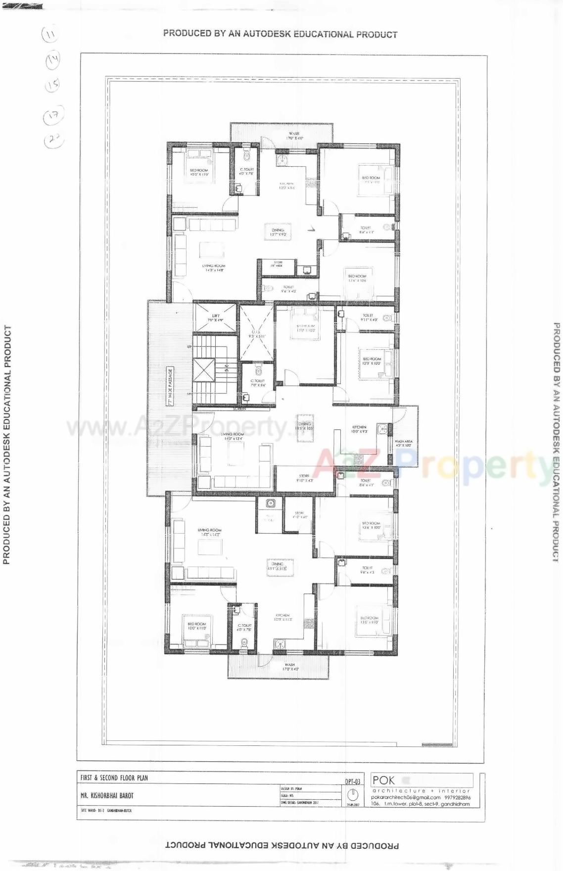 Layout of real estate project Samarpan Ii located at Gandhidham, Kutch, Gujarat