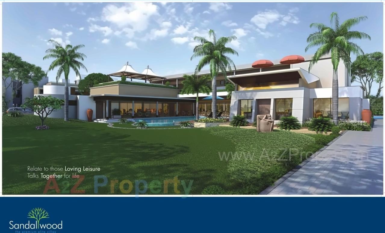 3D Elevation of real estate project Sandalwood Villa located at Mirzapar, Kutch, Gujarat