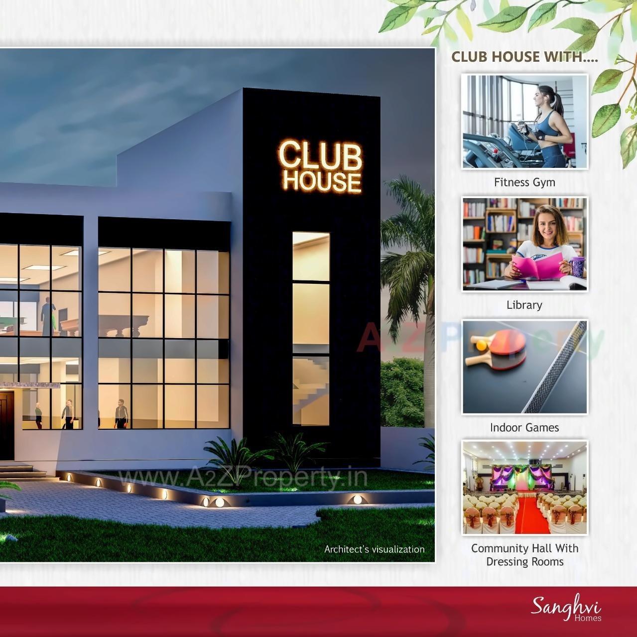 3D Elevation of real estate project Sanghvi Homes located at Anjar, Kutch, Gujarat