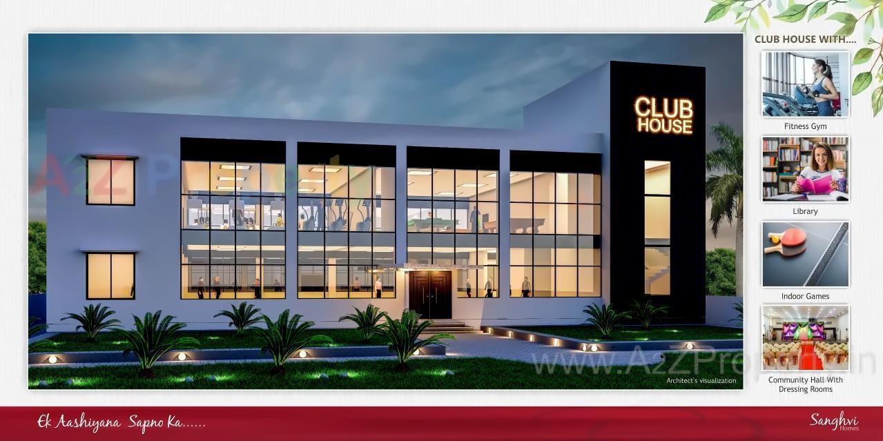 3D Elevation of real estate project Sanghvi Homes located at Anjar, Kutch, Gujarat