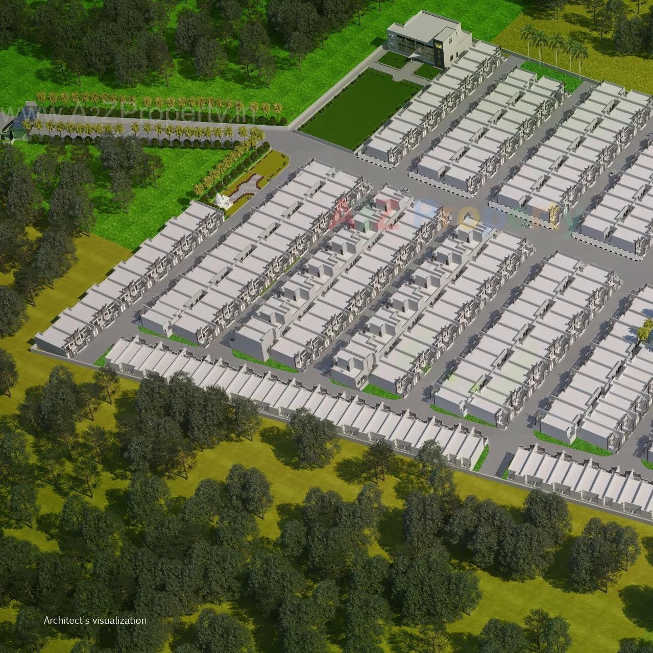 3D Elevation of real estate project Sanghvi Homes located at Anjar, Kutch, Gujarat