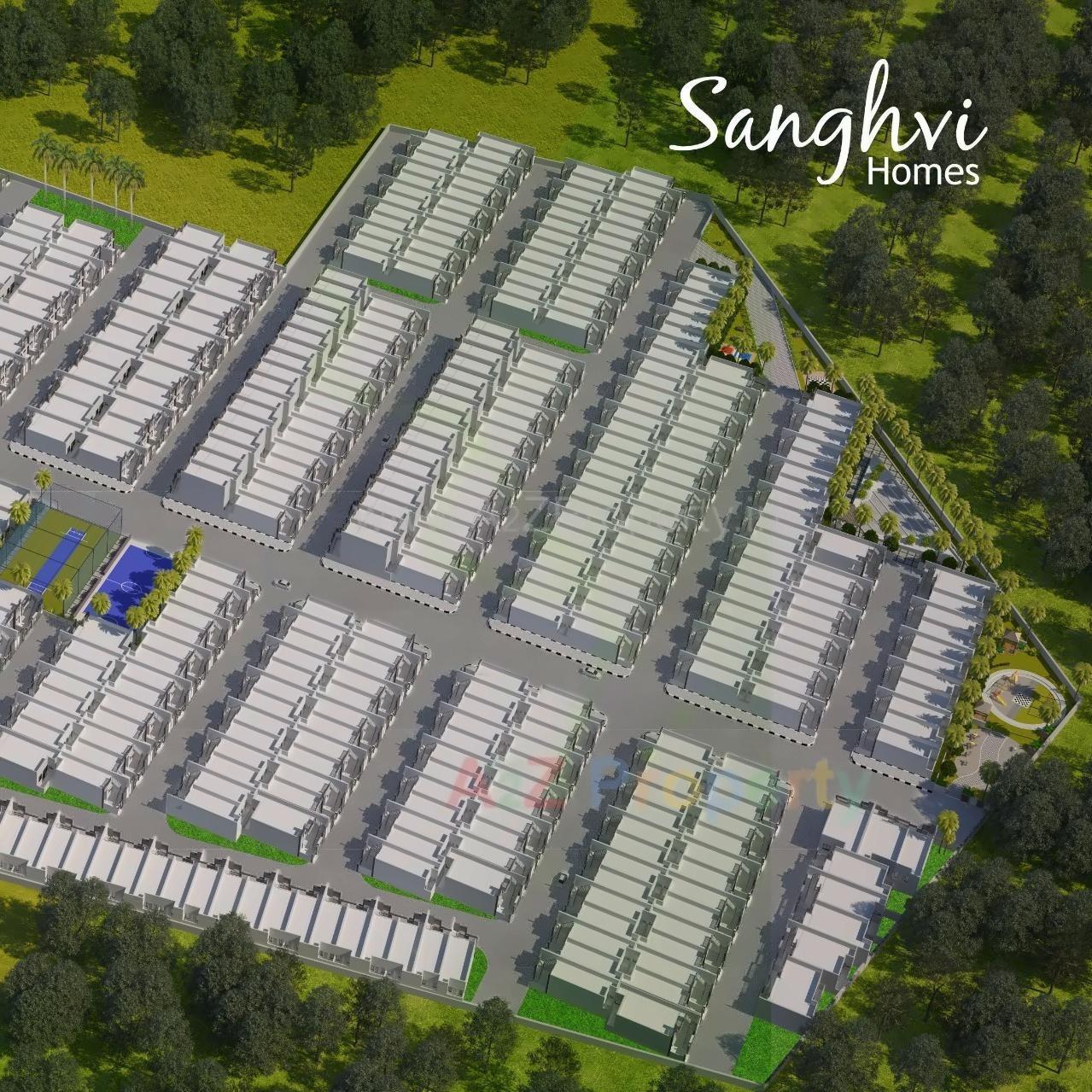 3D Elevation of real estate project Sanghvi Homes located at Anjar, Kutch, Gujarat