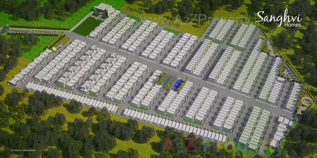 3D Elevation of real estate project Sanghvi Homes located at Anjar, Kutch, Gujarat