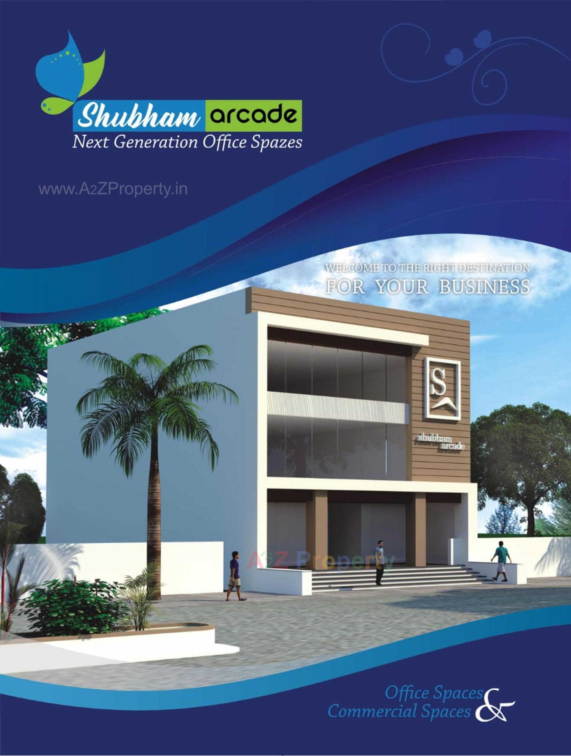 3D Elevation of real estate project Shubham Arcade located at Gandhidham, Kutch, Gujarat