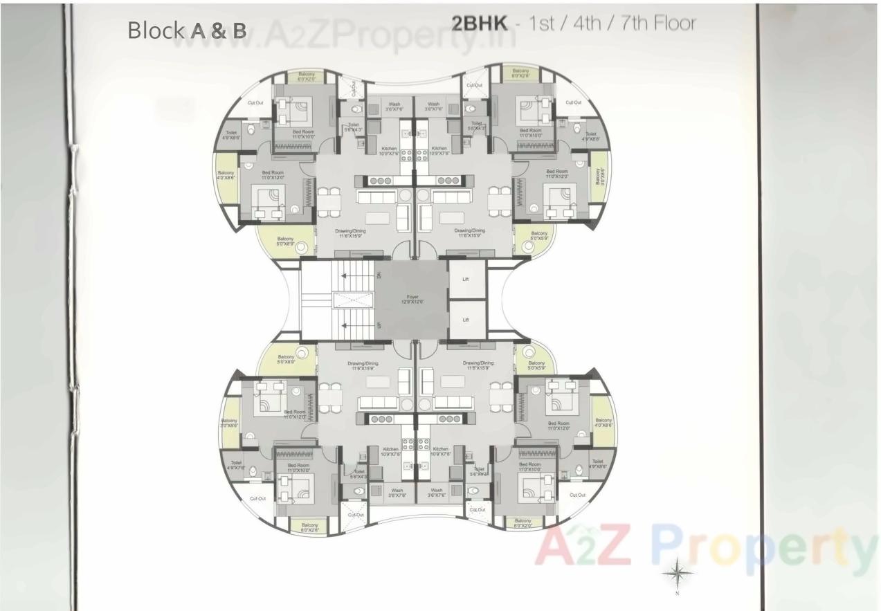 Layout of real estate project Aarush Gloria located at Mehsana, Mehsana, Gujarat
