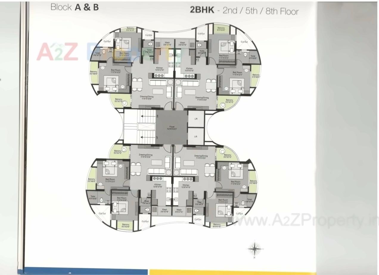 Layout of real estate project Aarush Gloria located at Mehsana, Mehsana, Gujarat