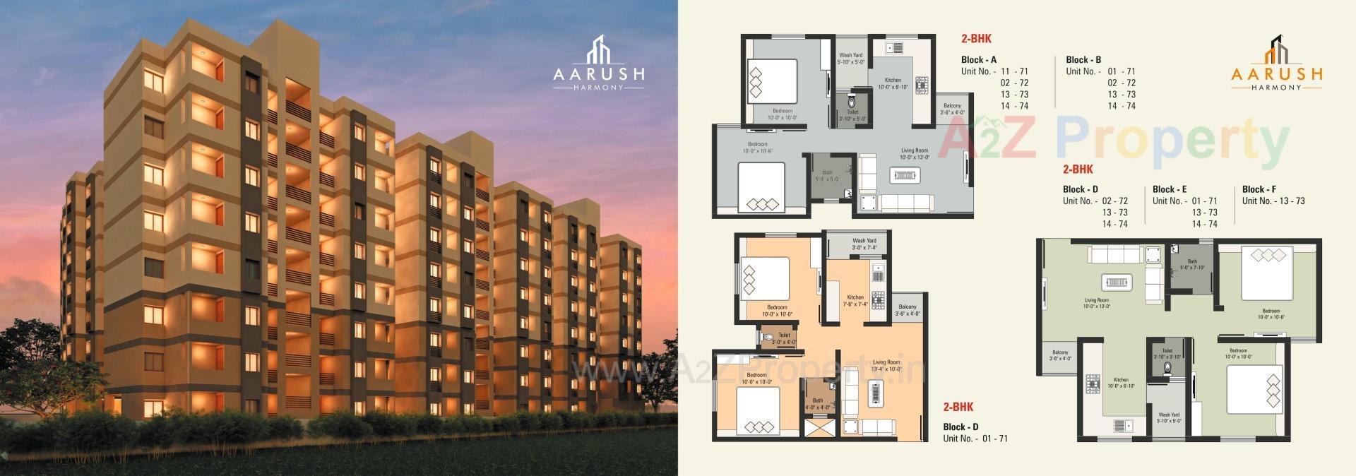 Layout of real estate project Aarush Harmony located at Mehsana, Mehsana, Gujarat