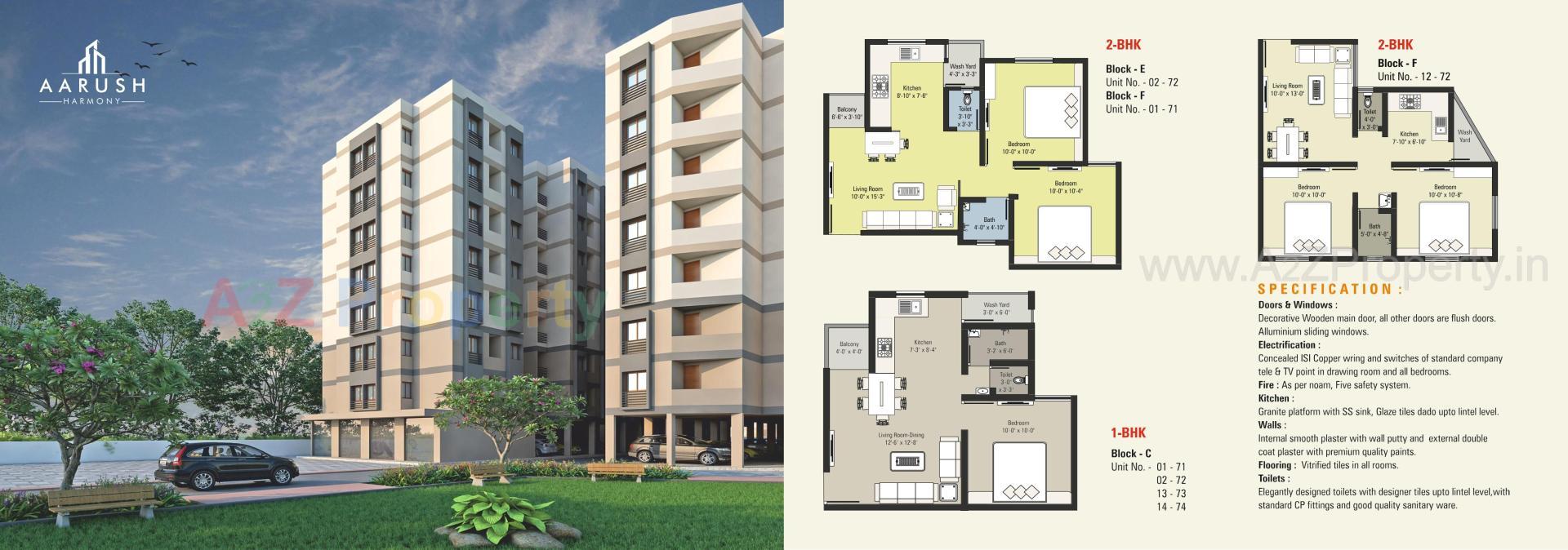 Layout of real estate project Aarush Harmony located at Mehsana, Mehsana, Gujarat