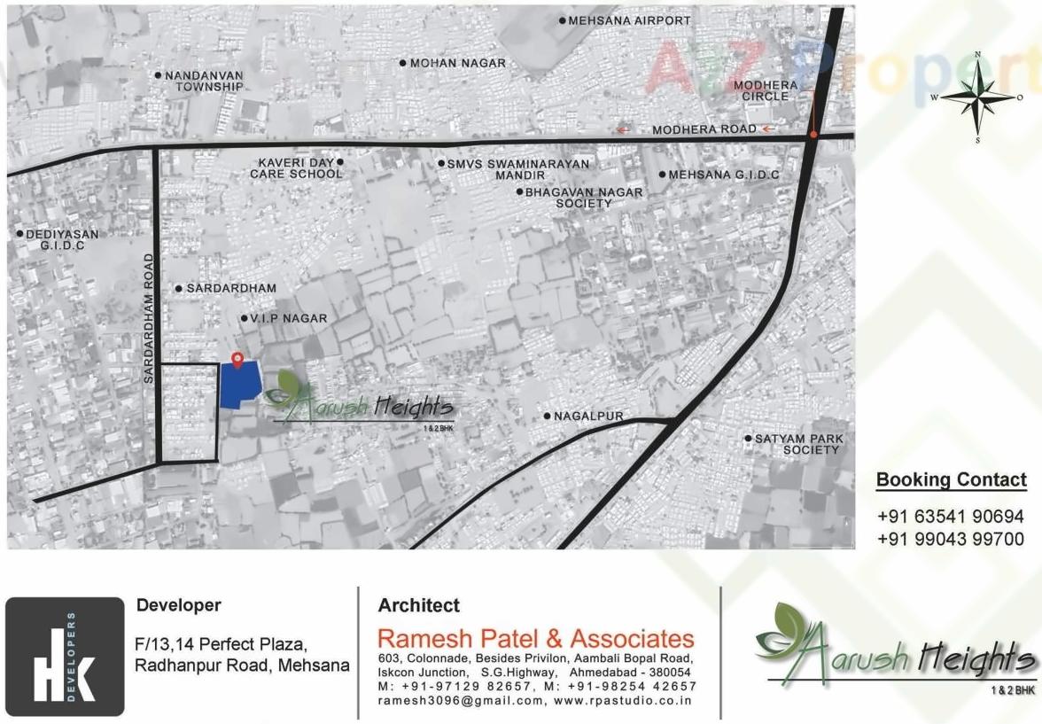  of real estate project Aarush Heights located at Nagalpur, Mehsana, Gujarat