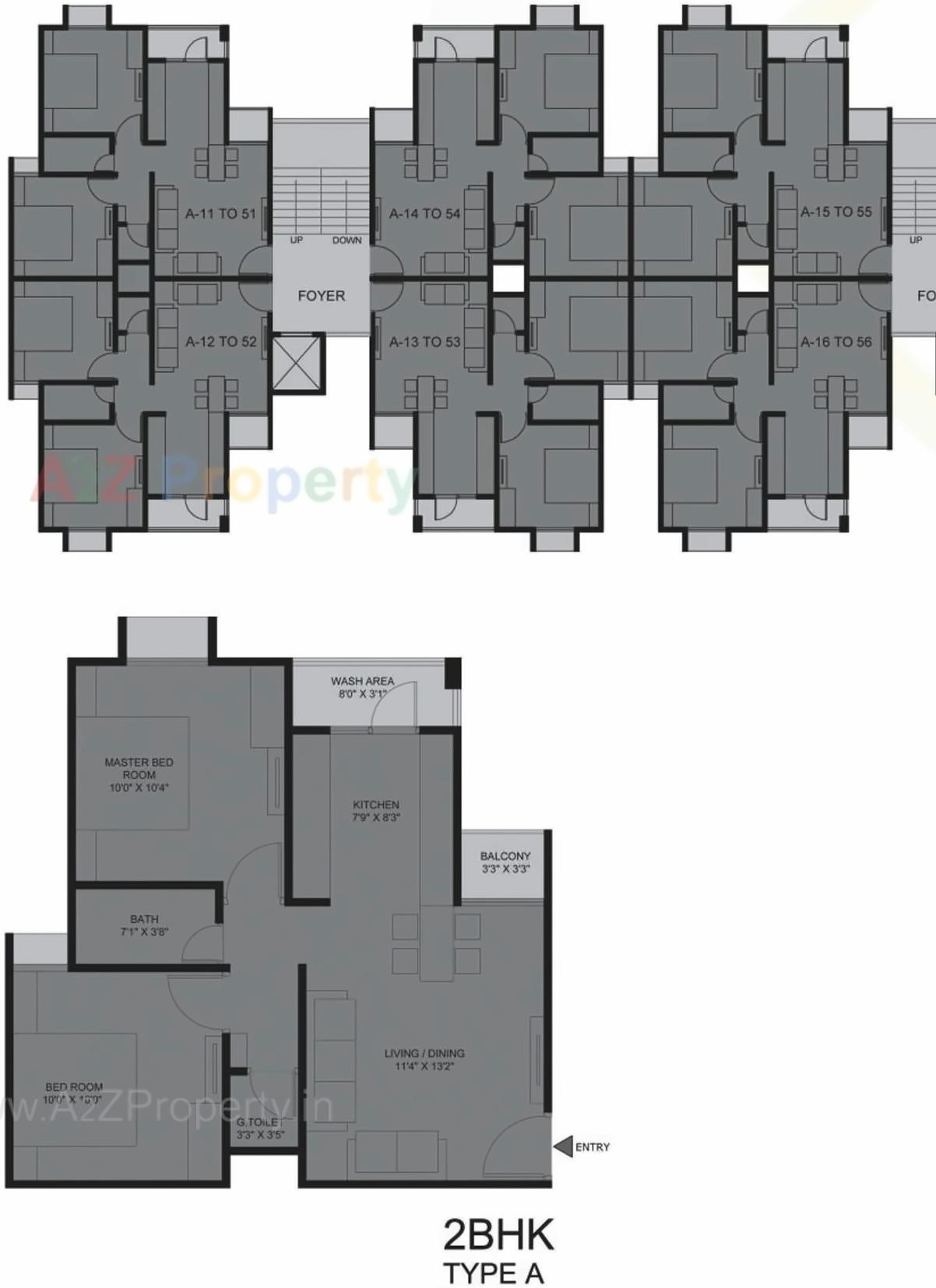 Layout of real estate project Aarush Heights located at Nagalpur, Mehsana, Gujarat