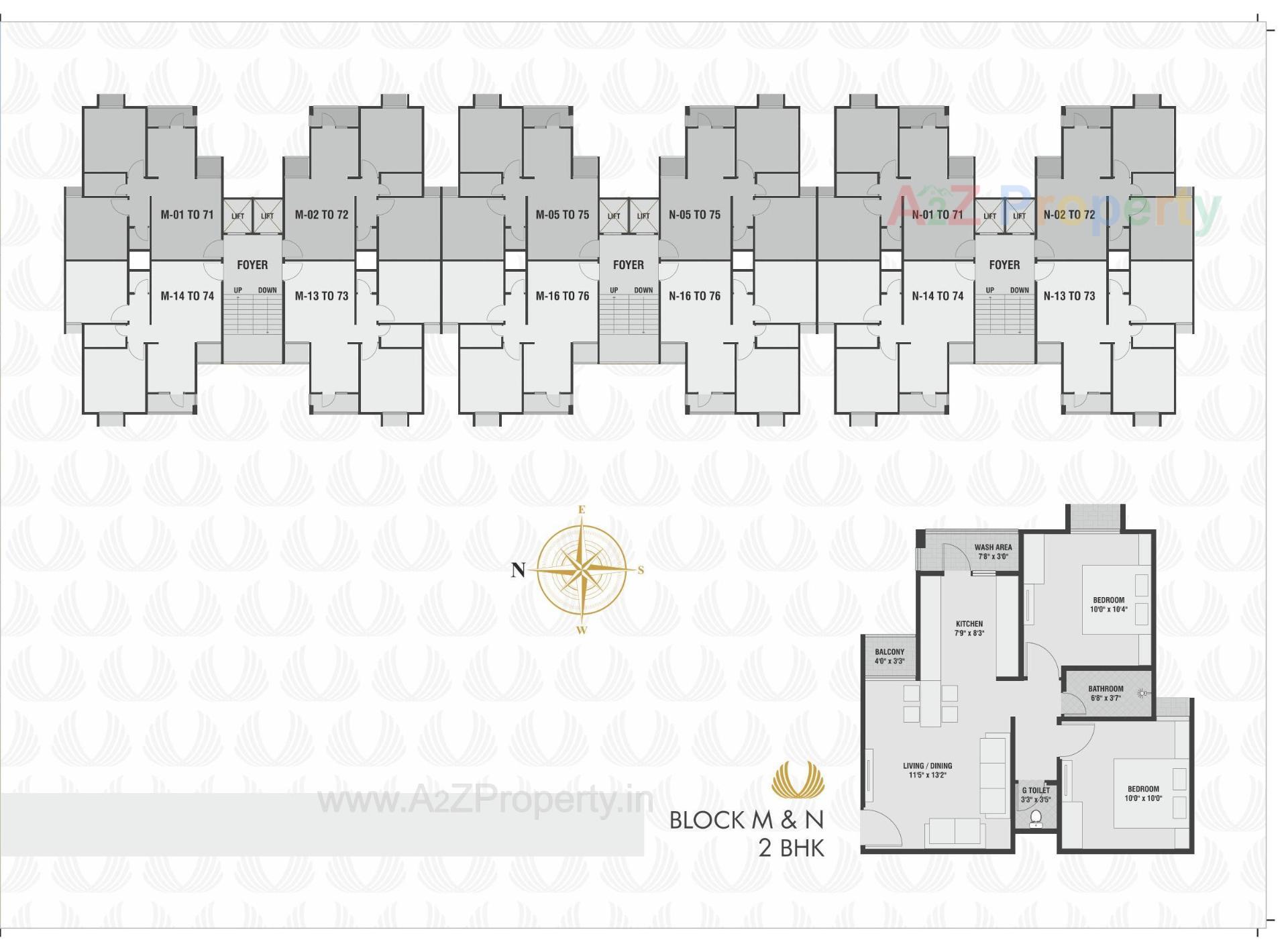 Layout of real estate project Aarush Heights located at Mehsana, Mehsana, Gujarat