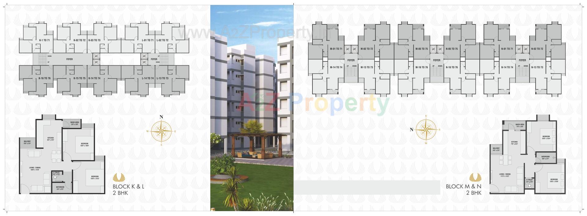 Layout of real estate project Aarush Heights located at Mehsana, Mehsana, Gujarat