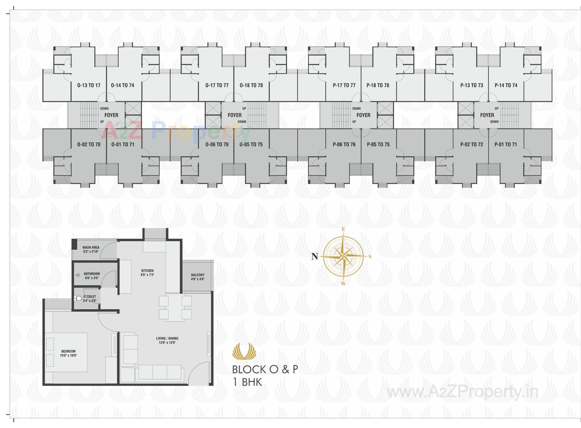 Layout of real estate project Aarush Heights located at Mehsana, Mehsana, Gujarat
