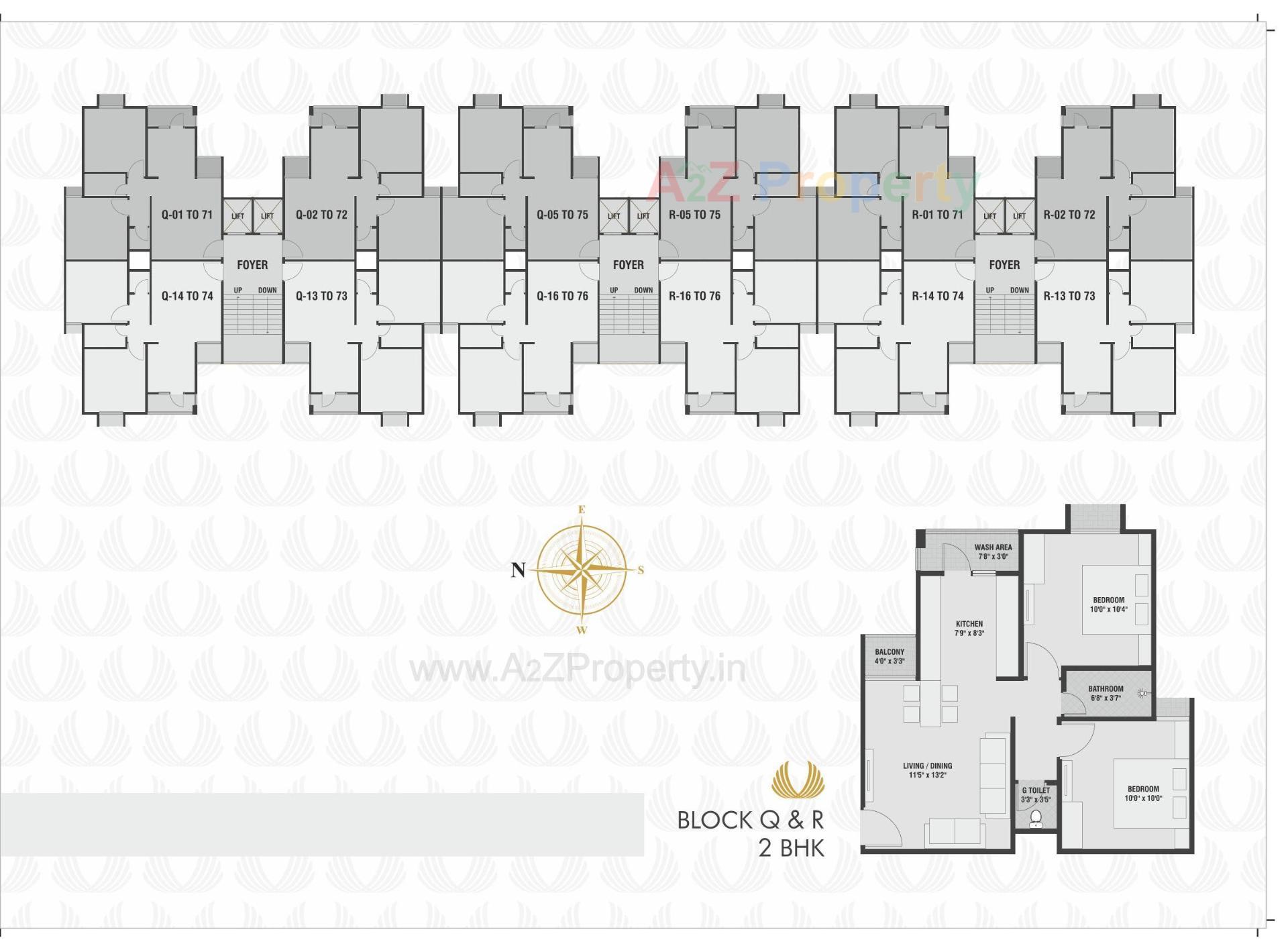 Layout of real estate project Aarush Heights located at Mehsana, Mehsana, Gujarat