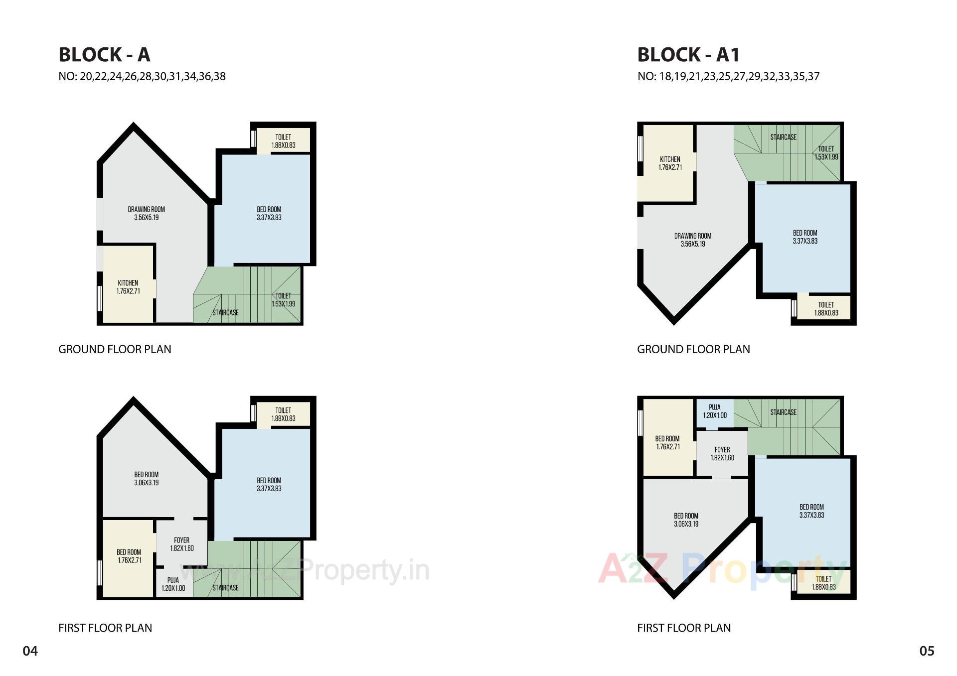Layout of real estate project Aksharvilla Residency located at Mehsana, Mehsana, Gujarat