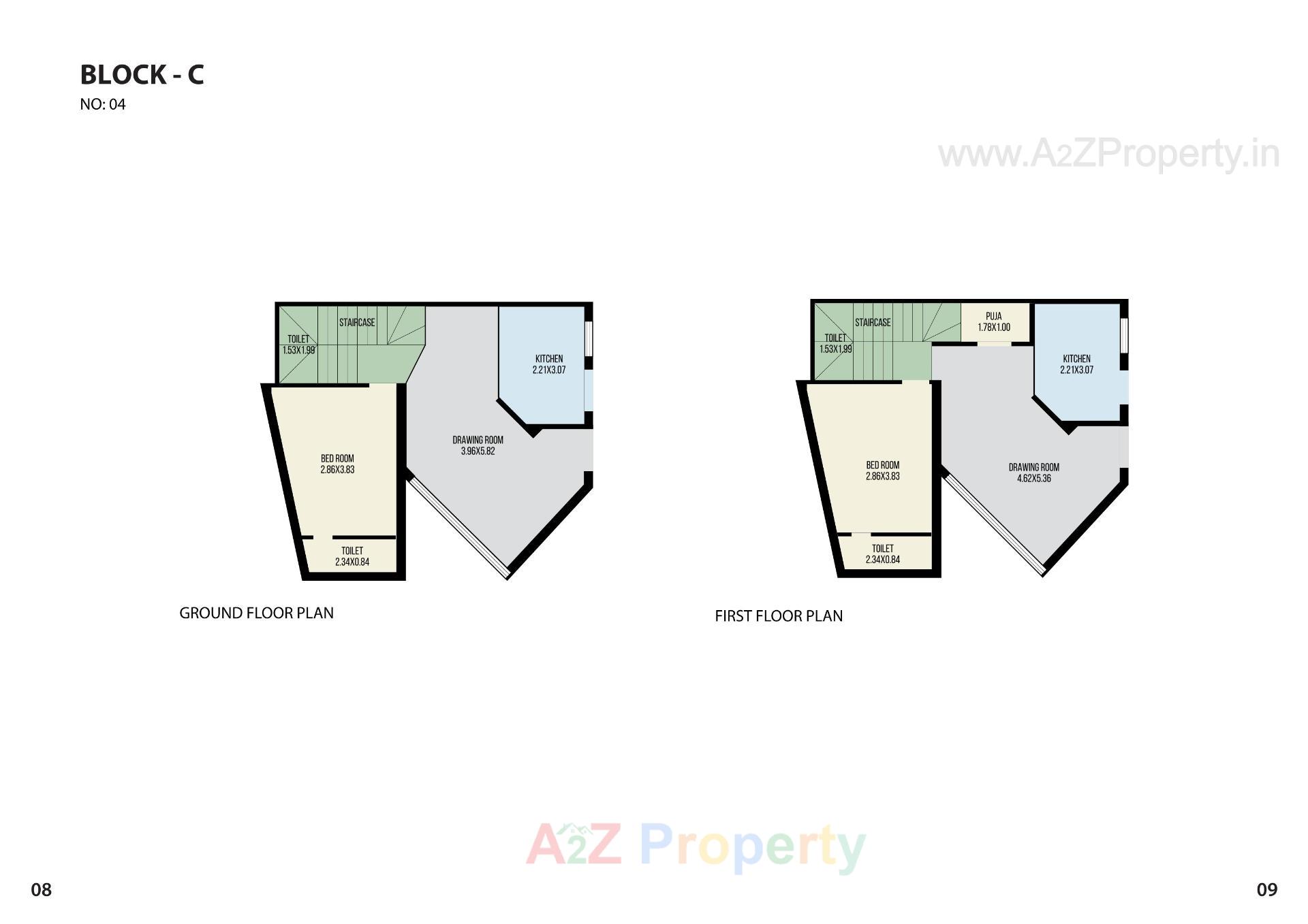 Layout of real estate project Aksharvilla Residency located at Mehsana, Mehsana, Gujarat