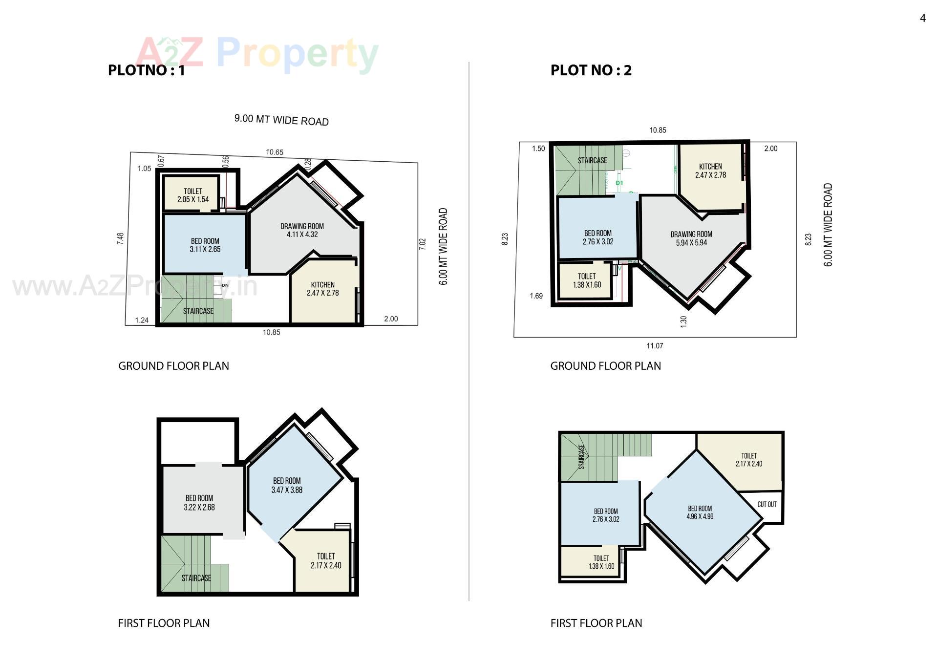 Layout of real estate project Aksharvilla Residency located at Mehsana, Mehsana, Gujarat