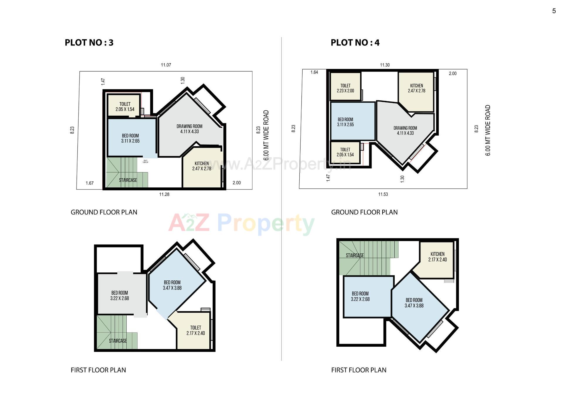 Layout of real estate project Aksharvilla Residency located at Mehsana, Mehsana, Gujarat