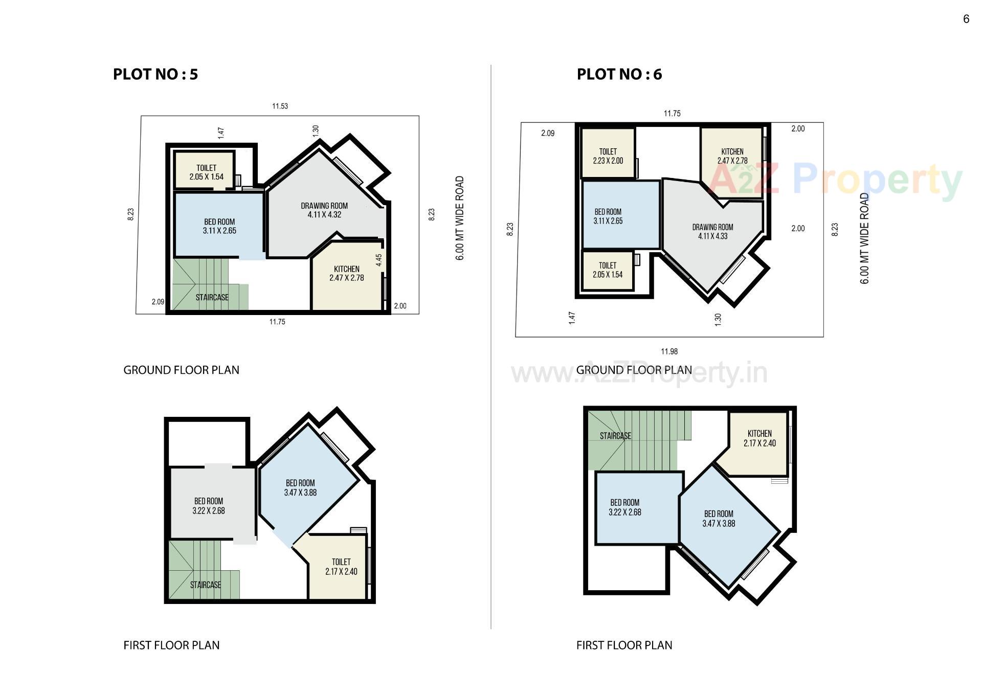 Layout of real estate project Aksharvilla Residency located at Mehsana, Mehsana, Gujarat