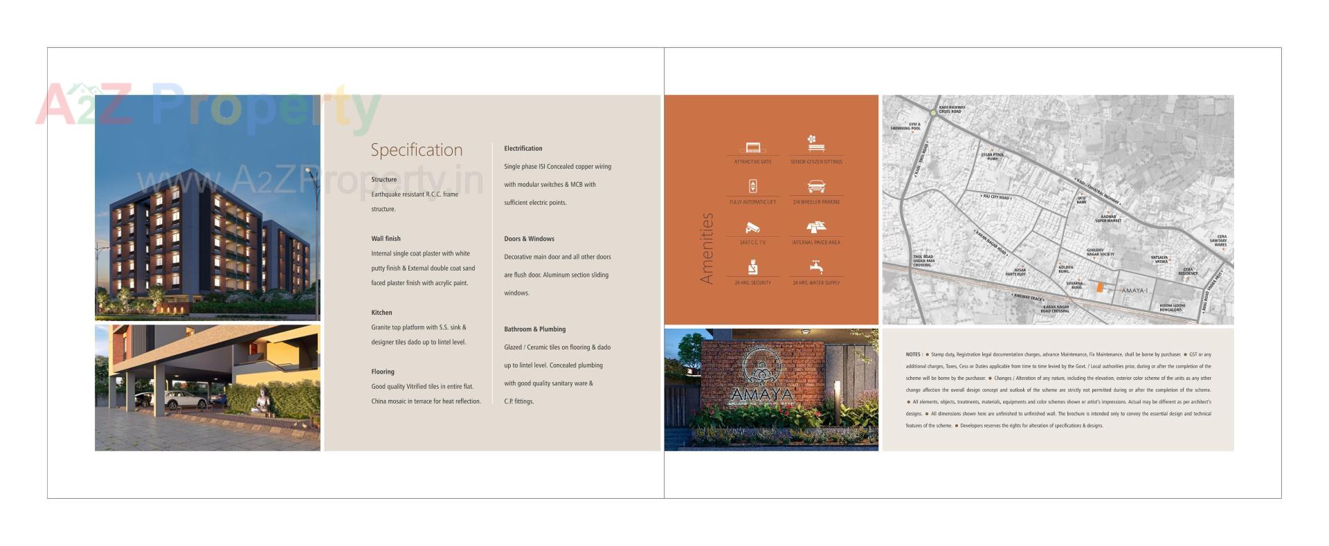  of real estate project Amaya One located at Kadi, Mehsana, Gujarat