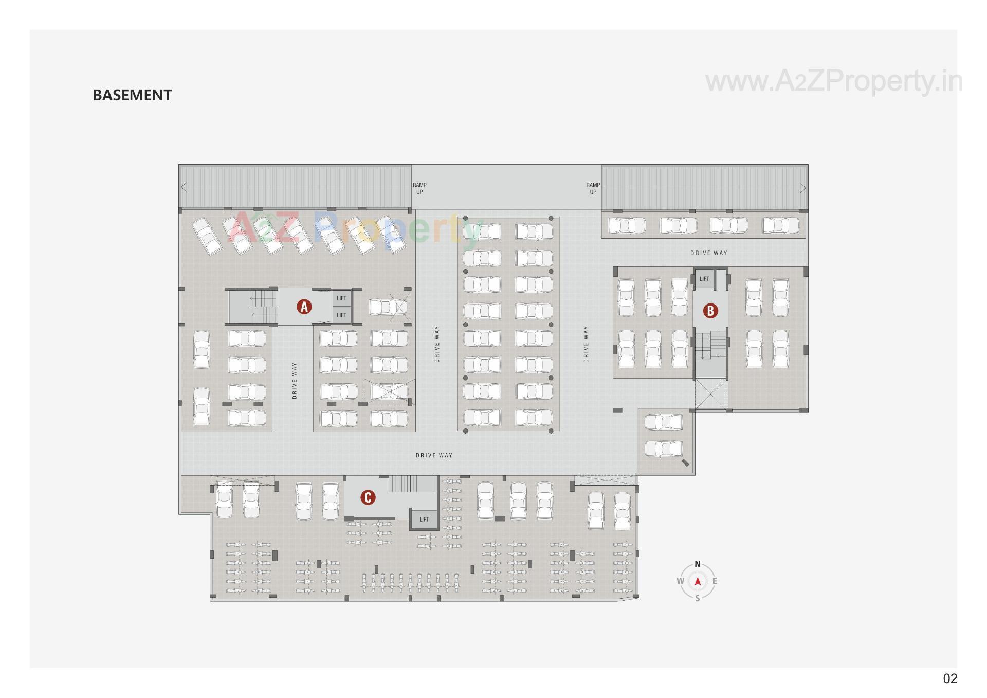 Layout of real estate project Amaya Skywalk located at Kadi, Mehsana, Gujarat