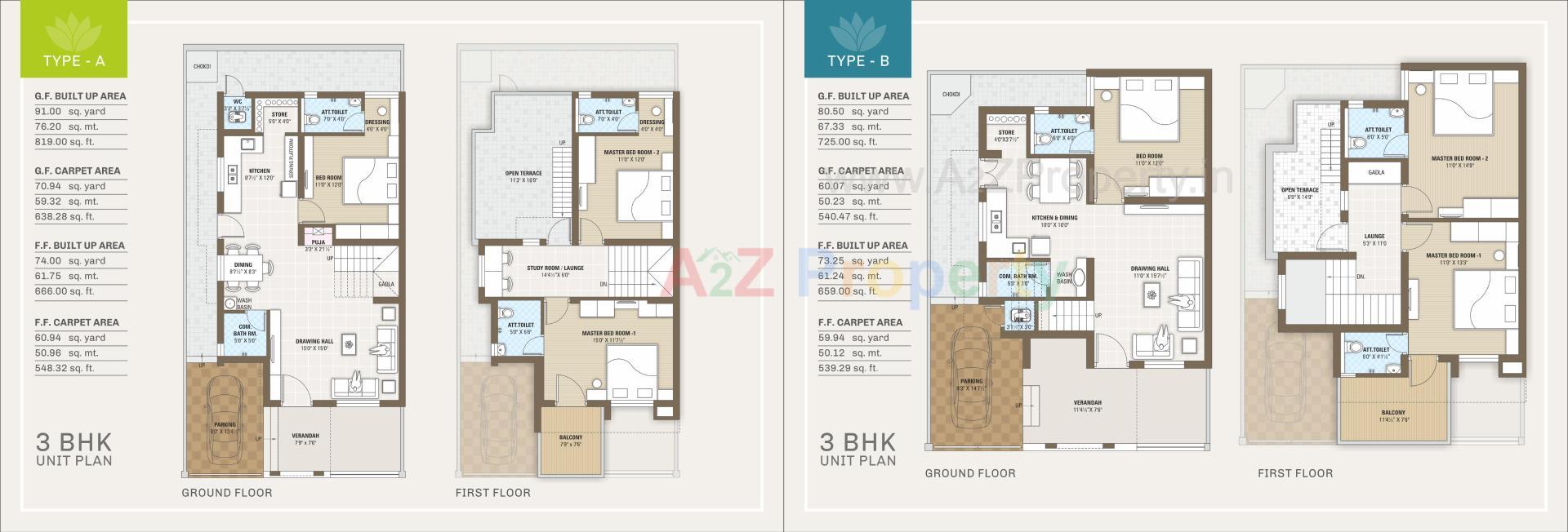 Layout of real estate project Ananta Greens located at Kadi, Mehsana, Gujarat