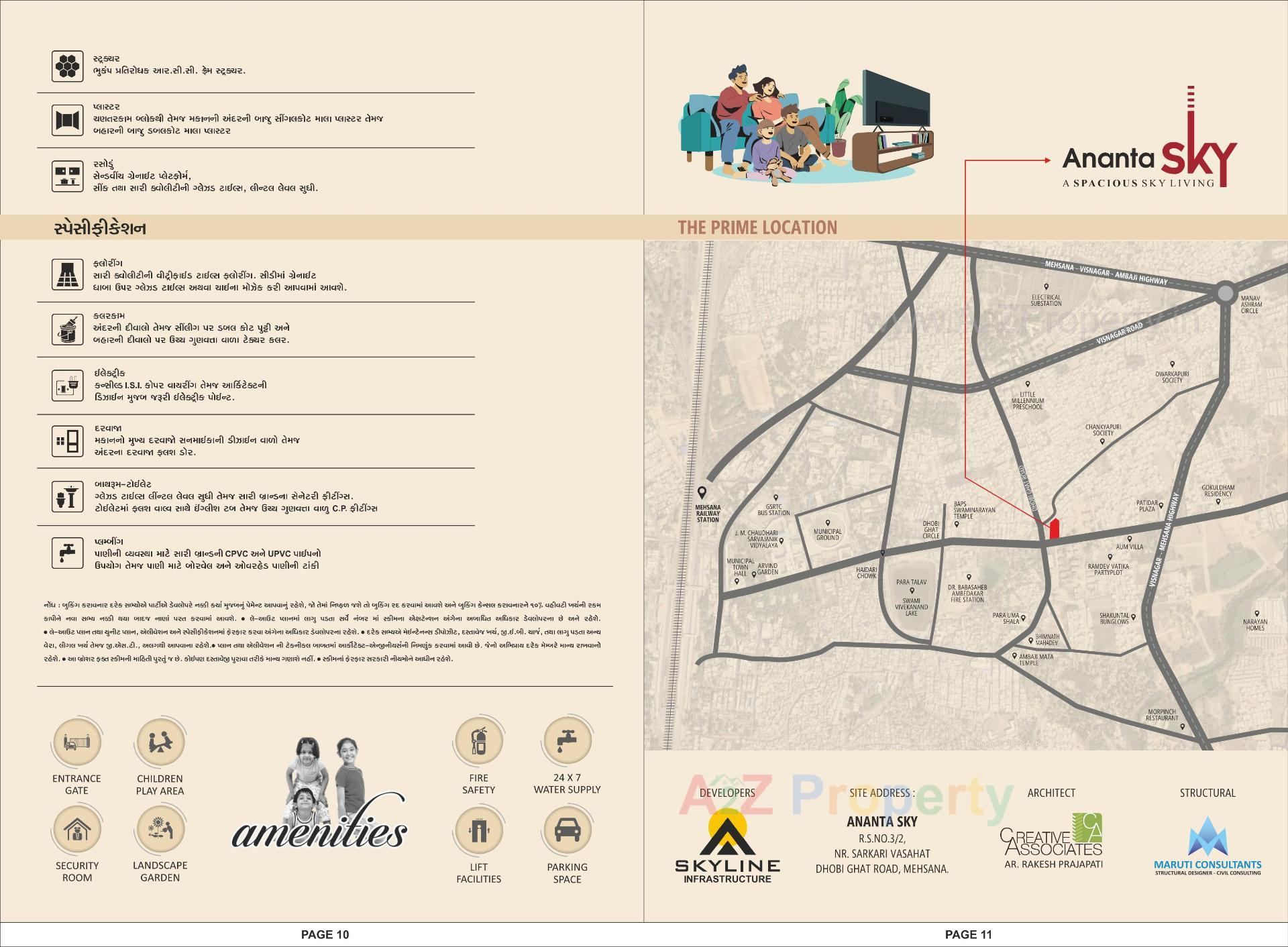  of real estate project Ananta Sky located at Kadi, Mehsana, Gujarat
