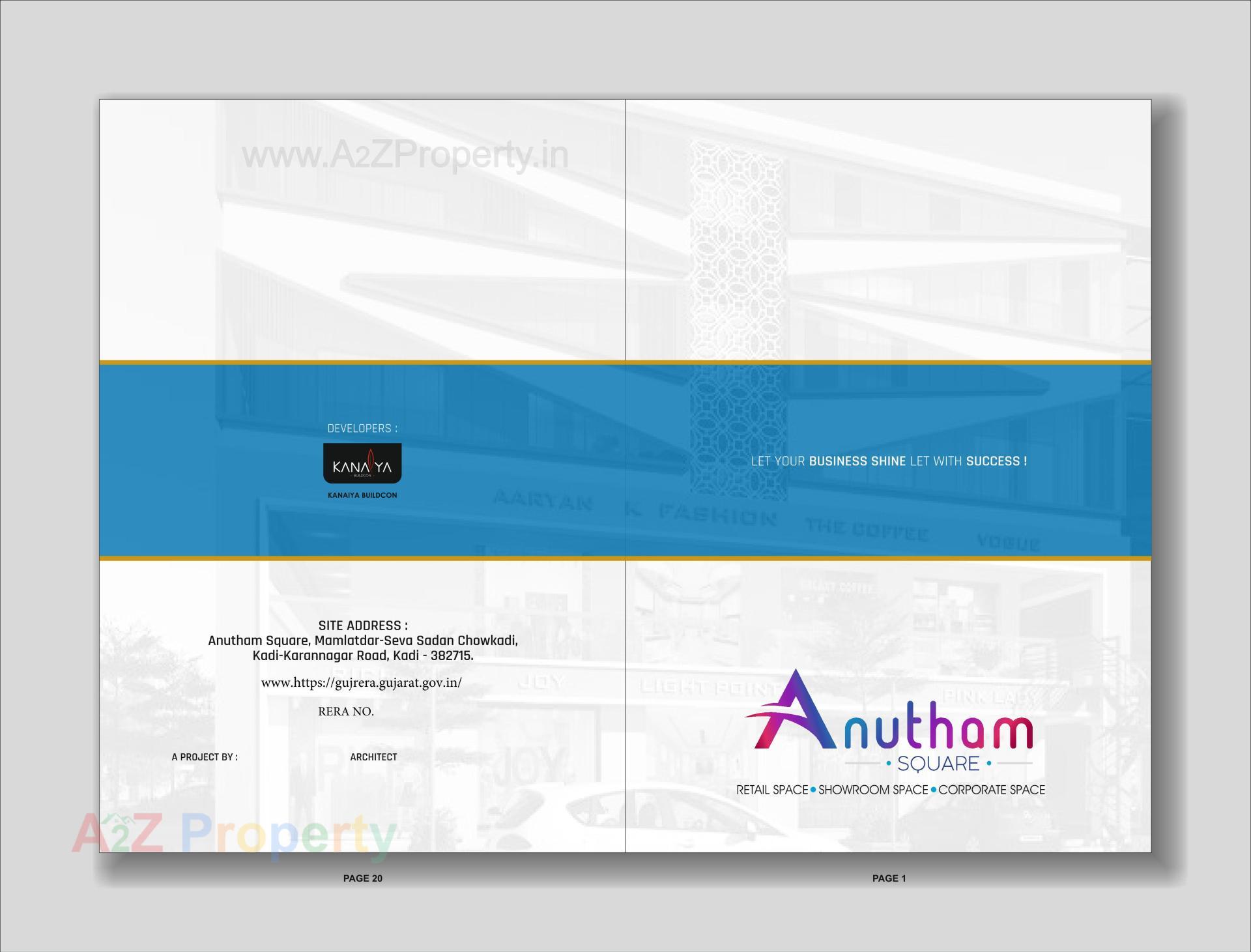  of real estate project Anutham Square located at Kadi, Mehsana, Gujarat