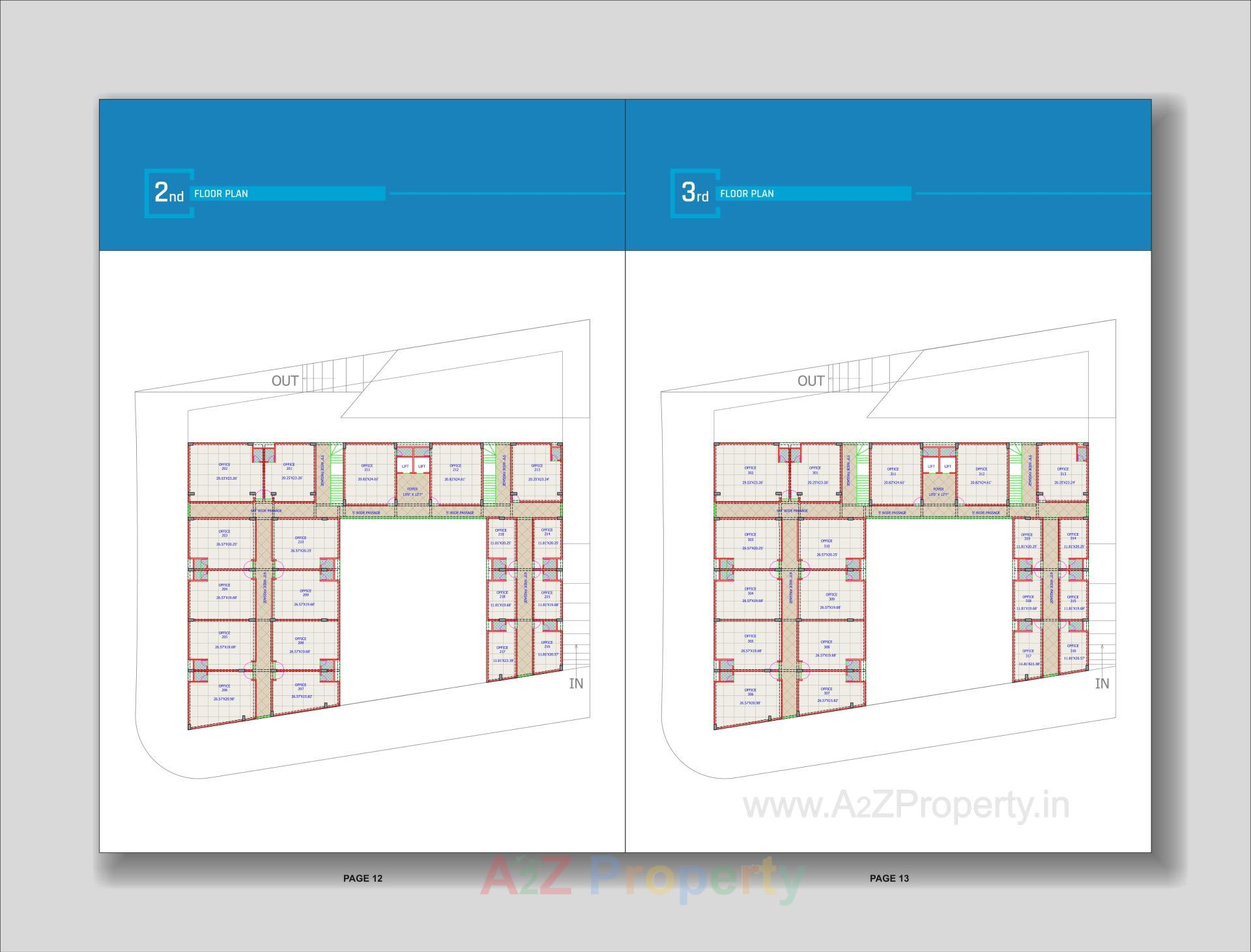 Layout of real estate project Anutham Square located at Kadi, Mehsana, Gujarat