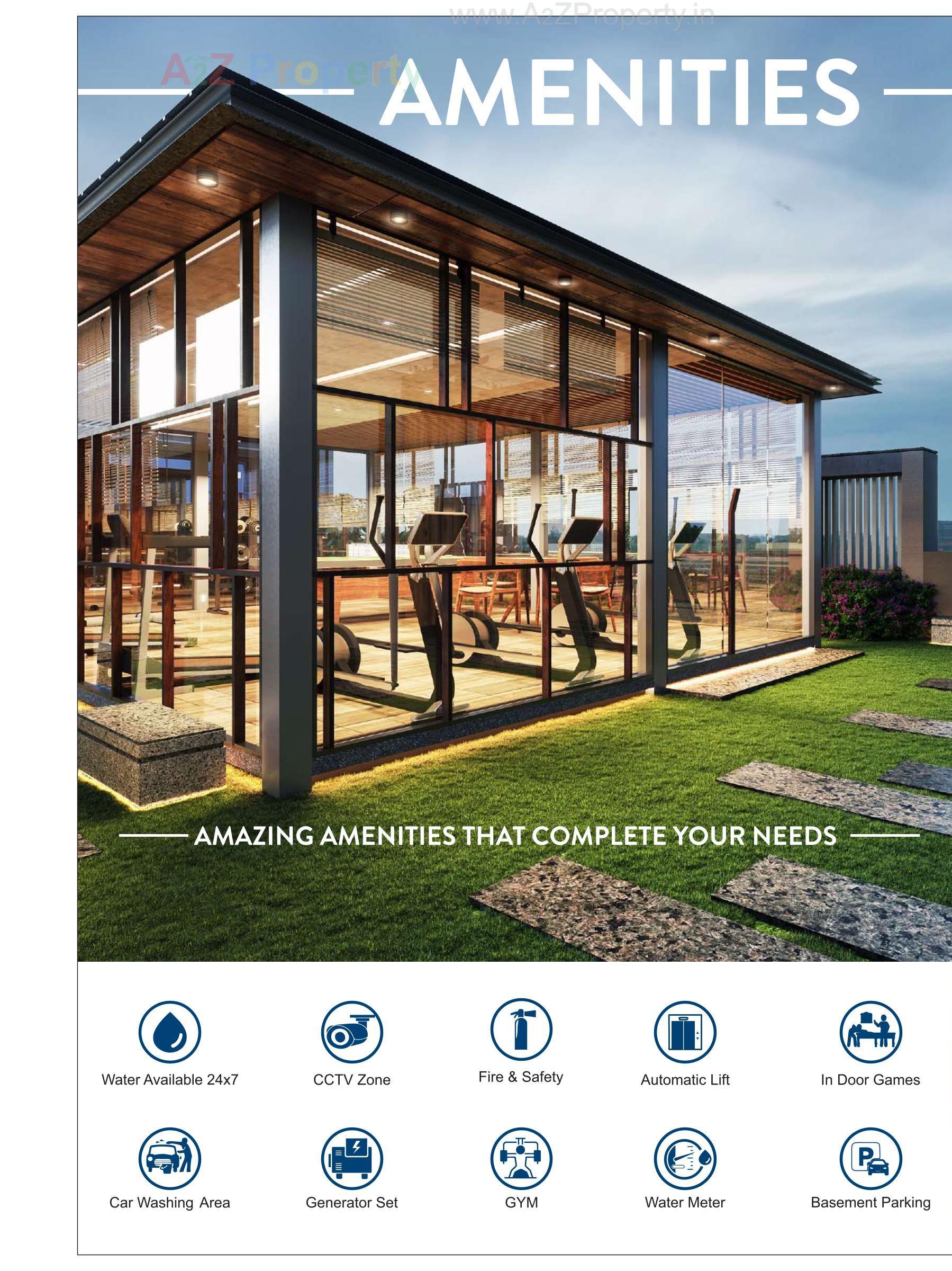 3D Elevation of real estate project Apple Door Apartment located at Nagalpur, Mehsana, Gujarat