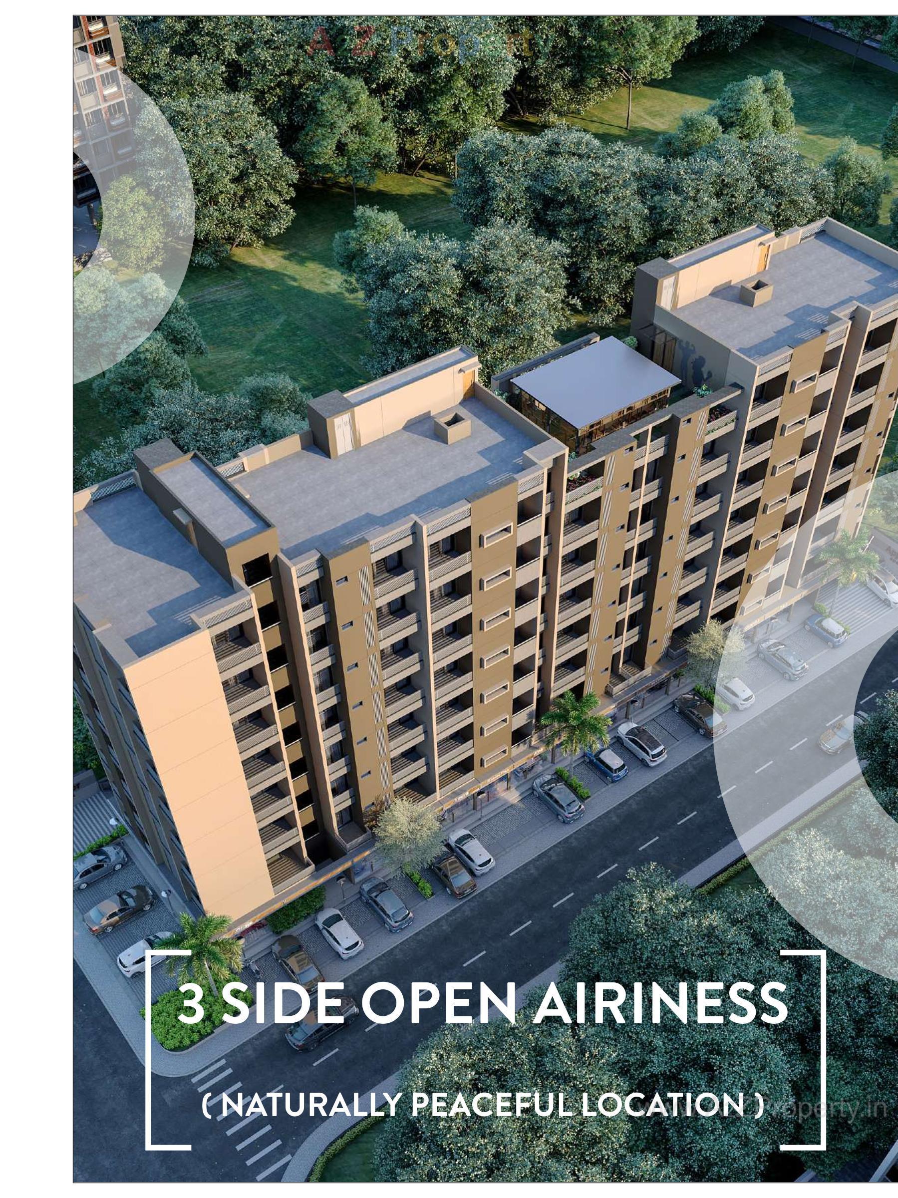 3D Elevation of real estate project Apple Door Apartment located at Nagalpur, Mehsana, Gujarat