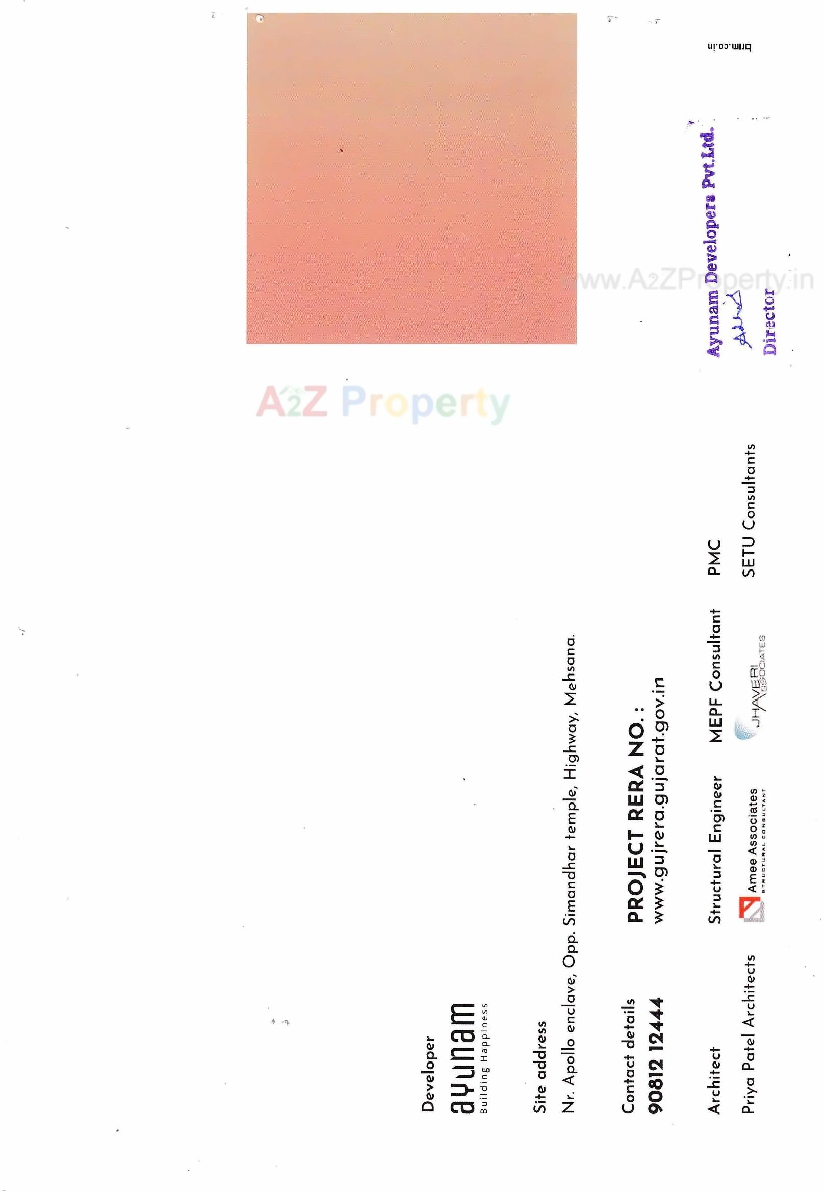  of real estate project Ayunam Square located at Mehsana, Mehsana, Gujarat