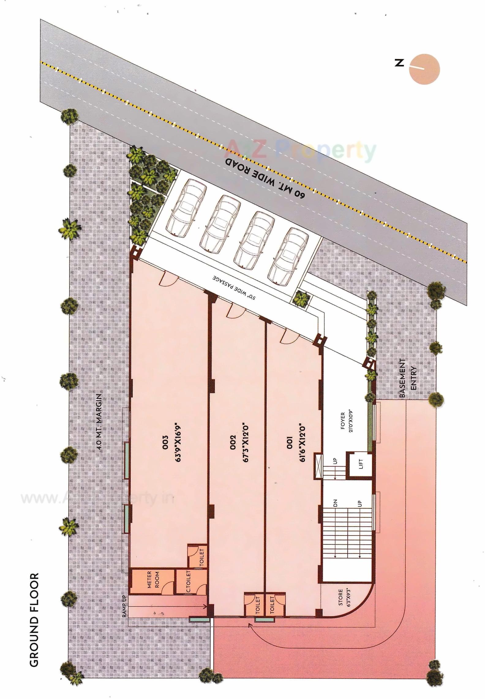 Layout of real estate project Ayunam Square located at Mehsana, Mehsana, Gujarat