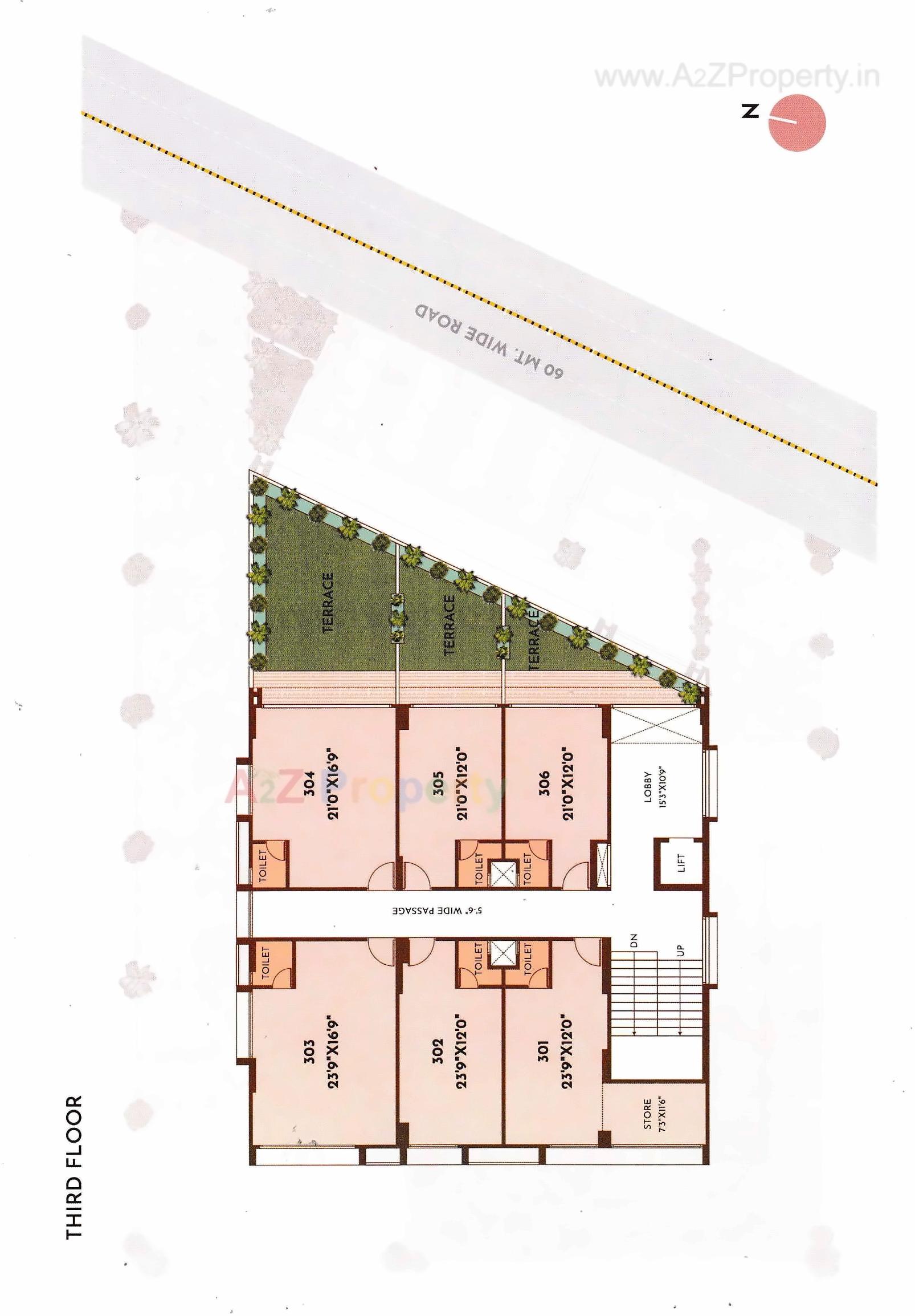 Layout of real estate project Ayunam Square located at Mehsana, Mehsana, Gujarat