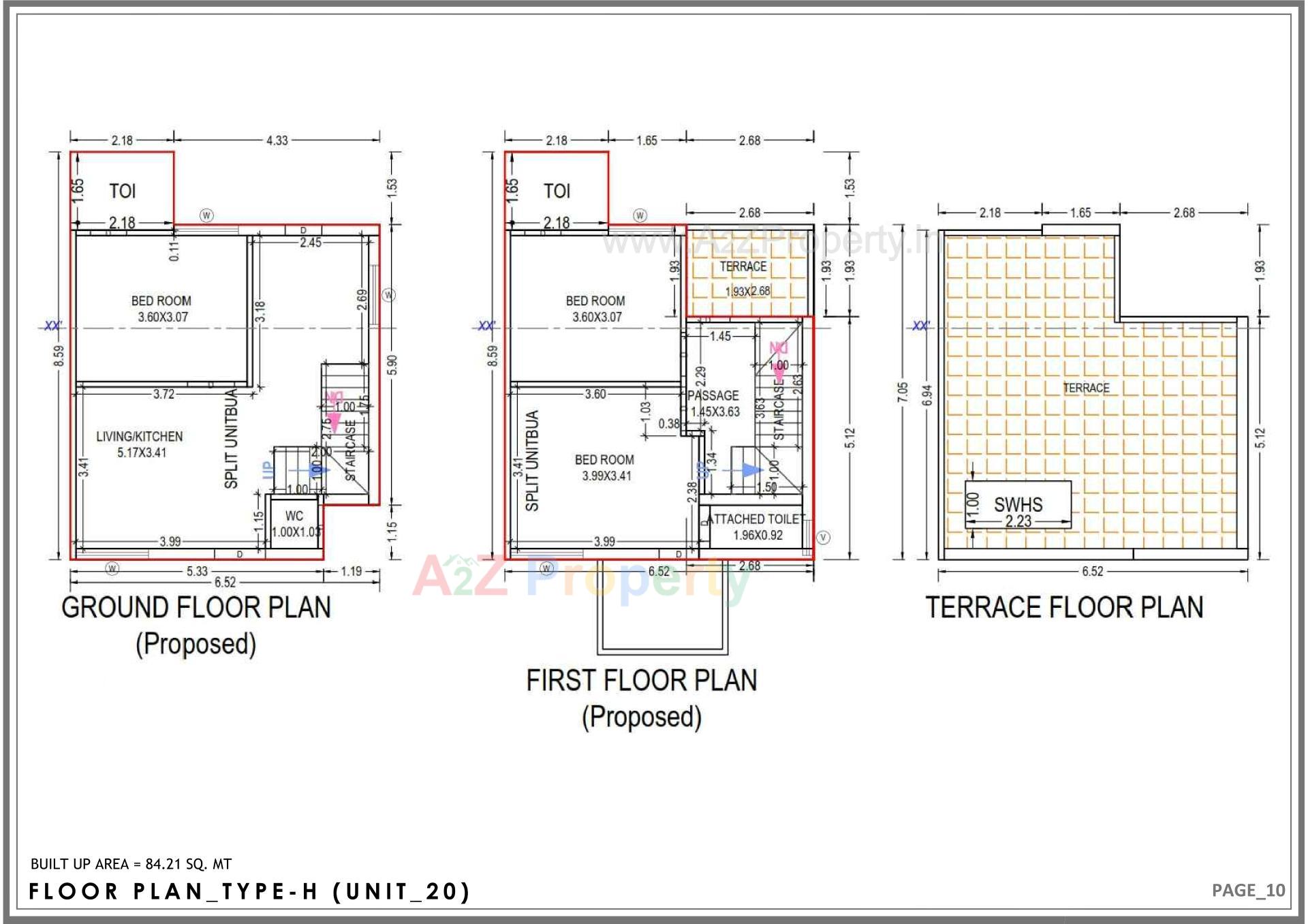 Layout of real estate project Bajrang Homes located at Kadi, Mehsana, Gujarat