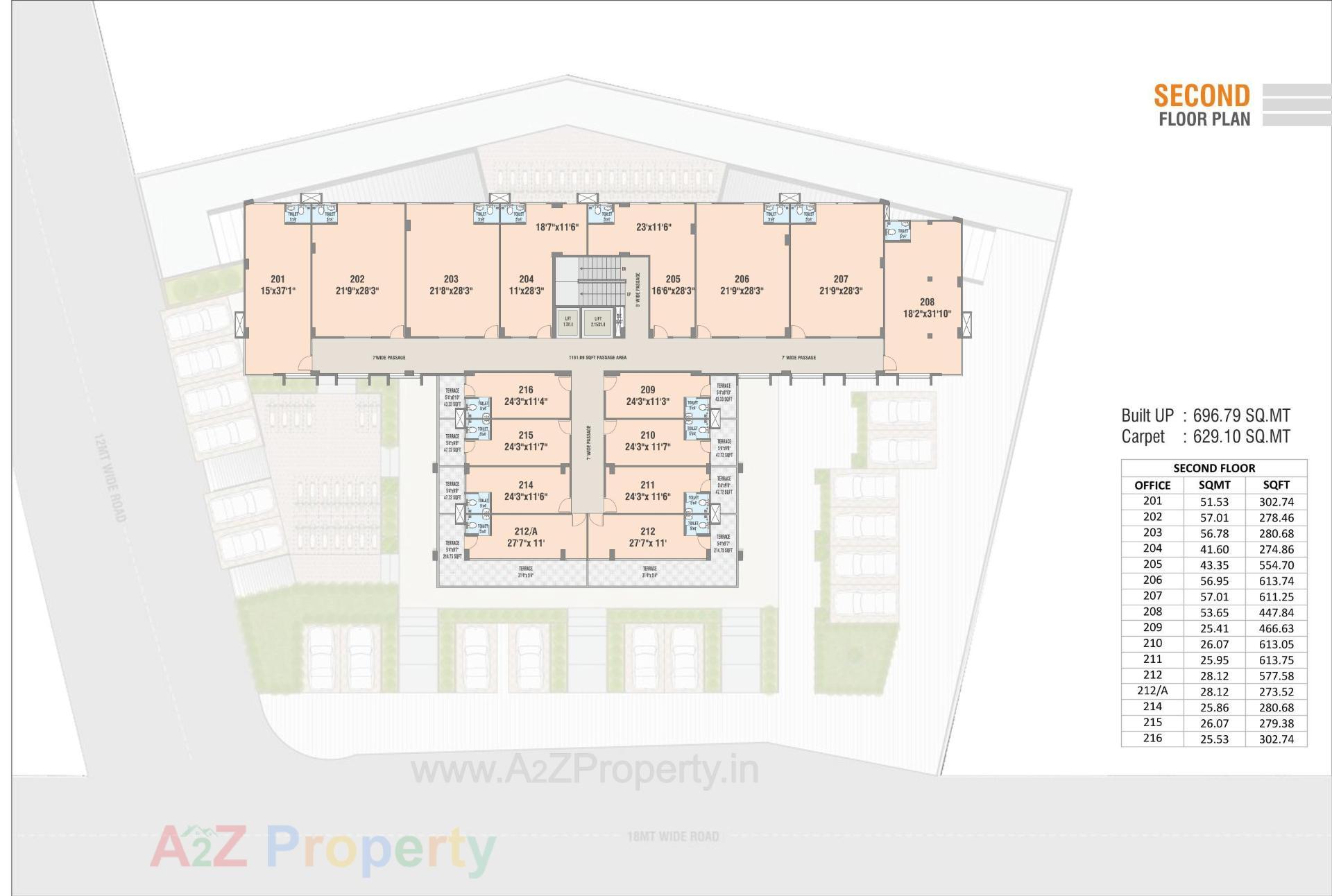 Layout of real estate project Bridge Corner located at Kadi, Mehsana, Gujarat
