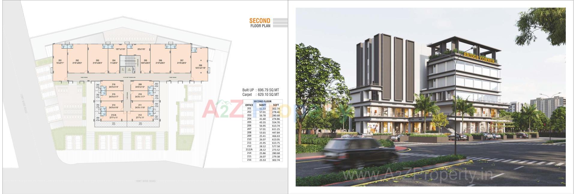  of real estate project Bridge Corner located at Kadi, Mehsana, Gujarat